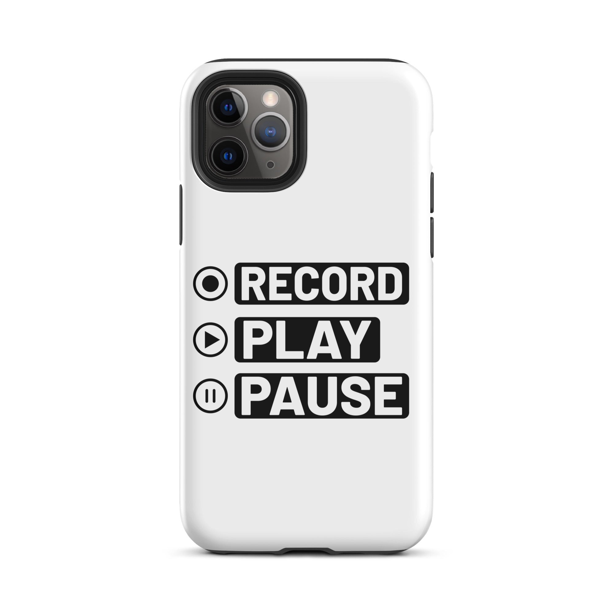 Record Play Pause - Tough Case for iPhone®