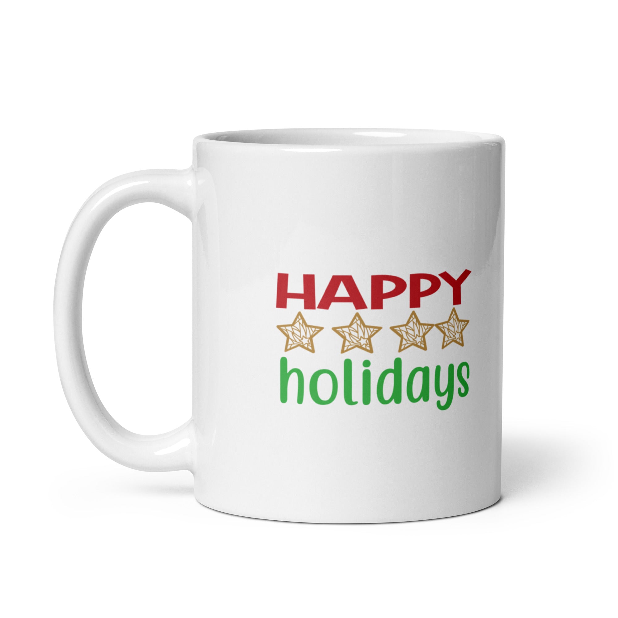 Happy Holidays - White glossy mug