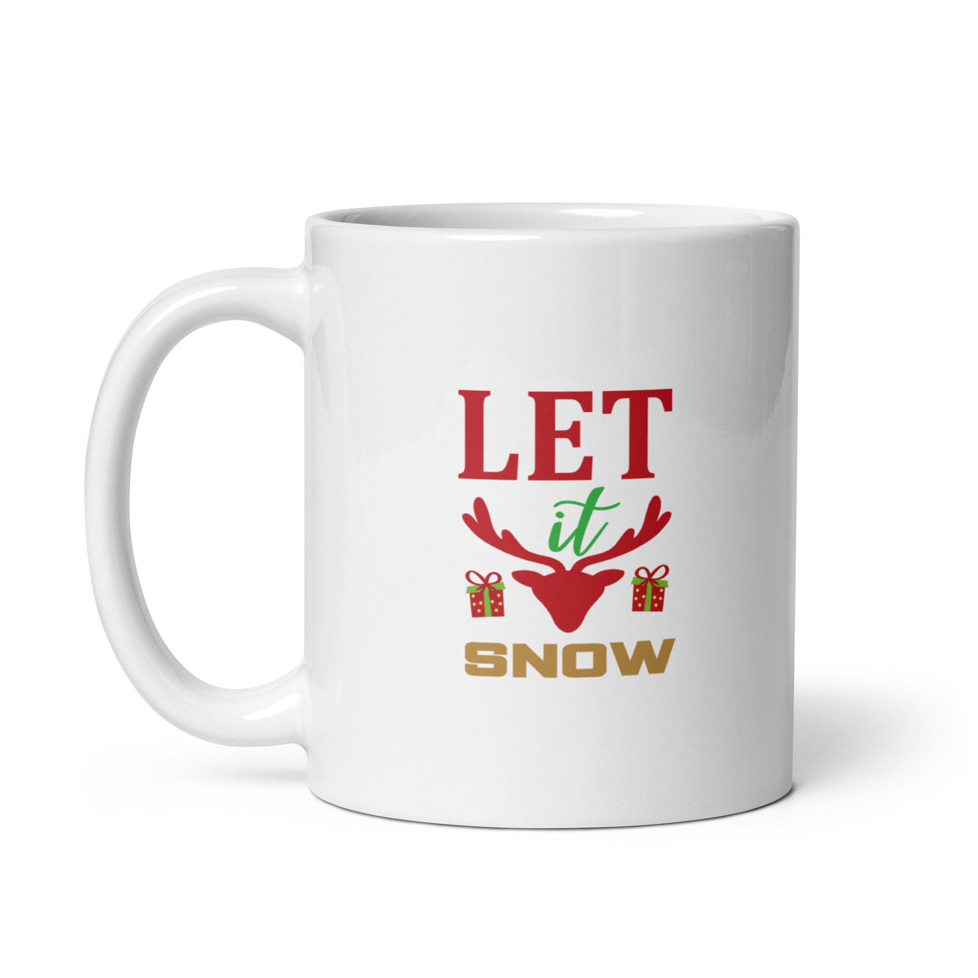 Let It Snow - White glossy mug