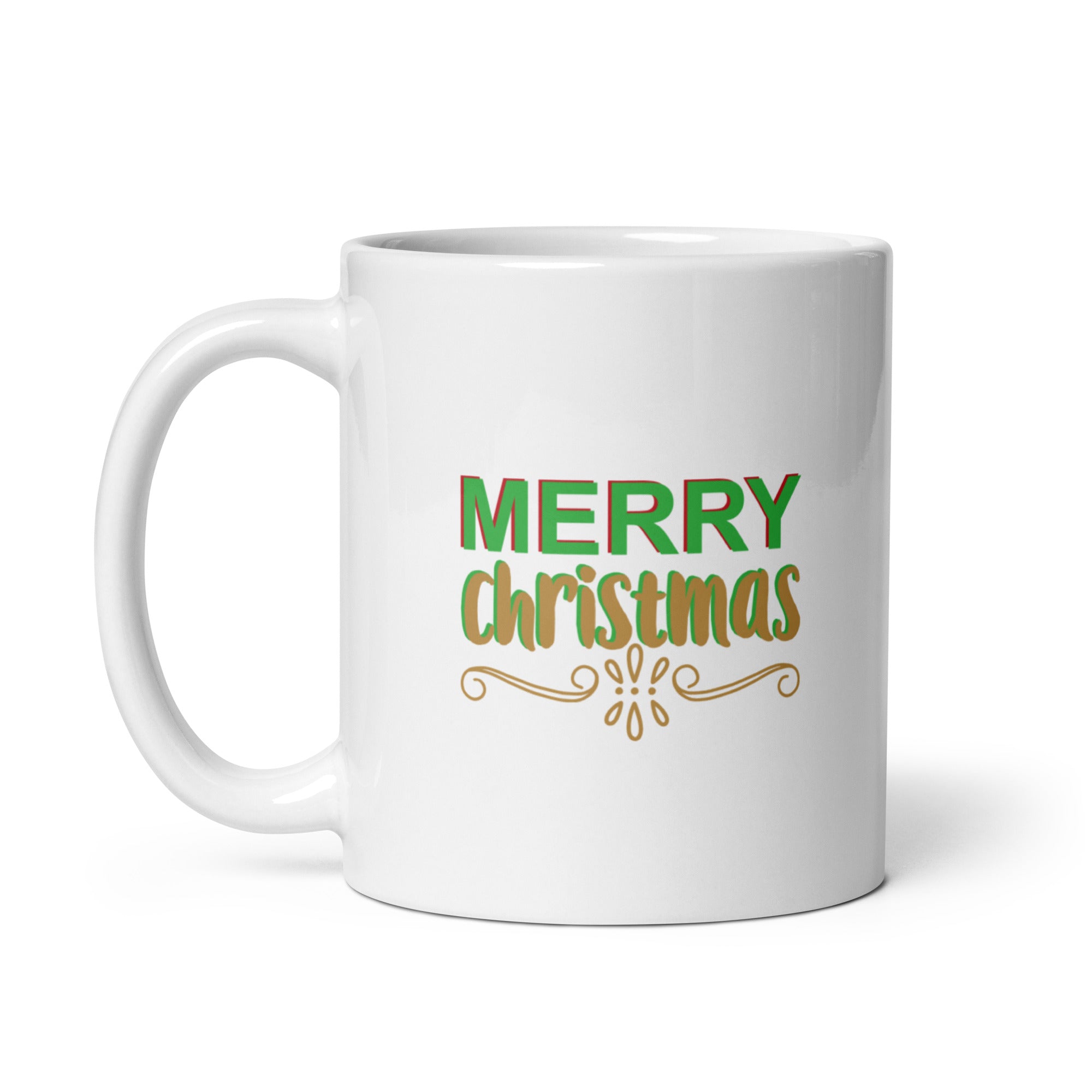 Merry Christmas - White glossy mug