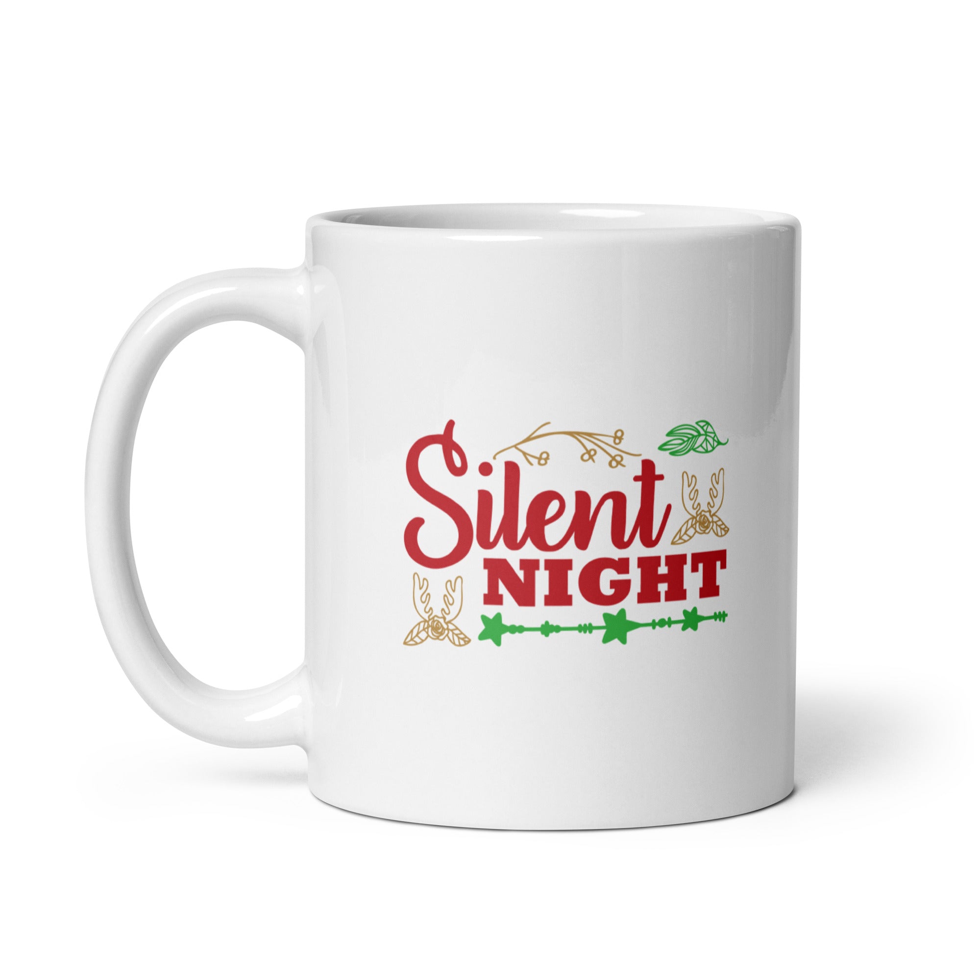 Silent Night - White glossy mug