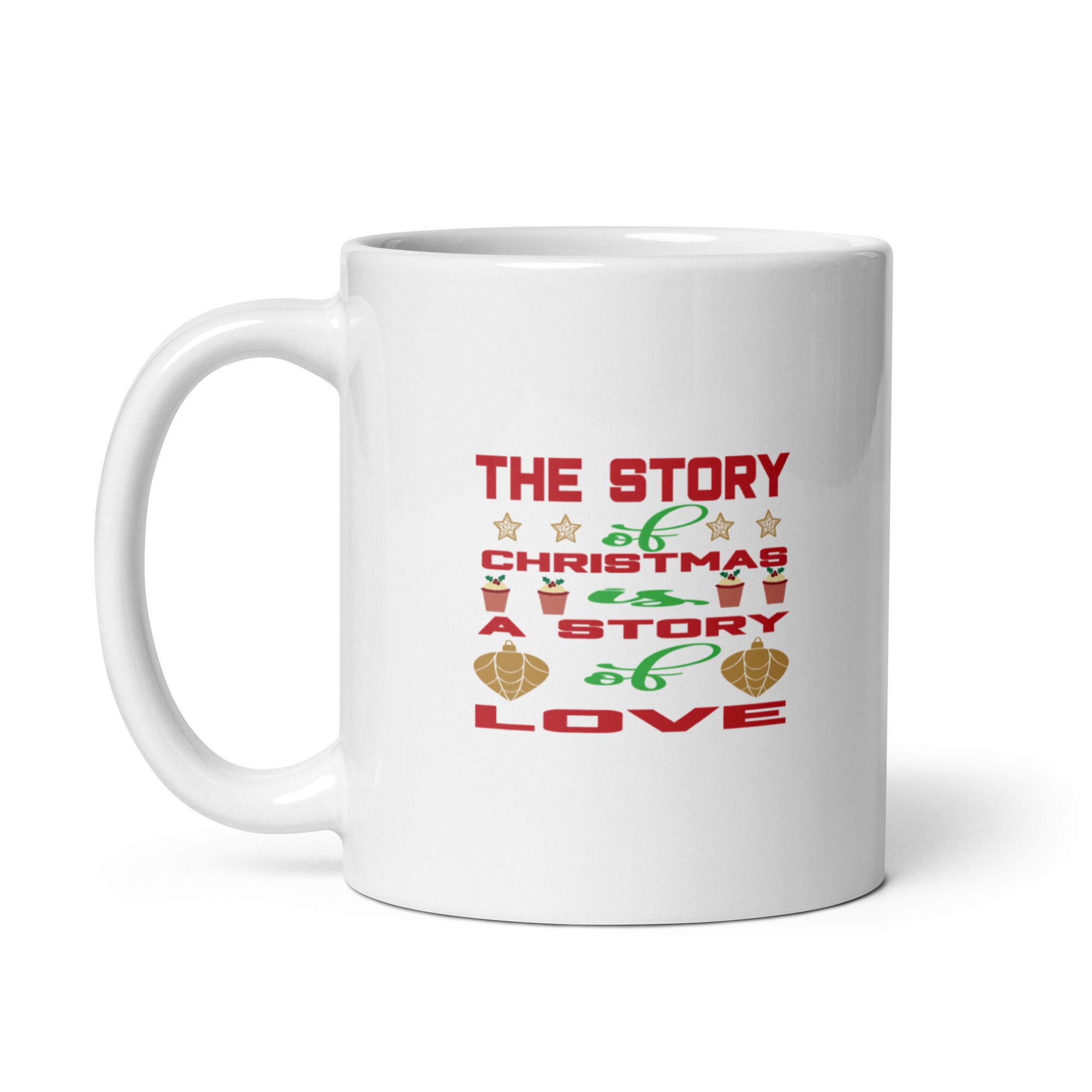 A Story Of Love - White glossy mug
