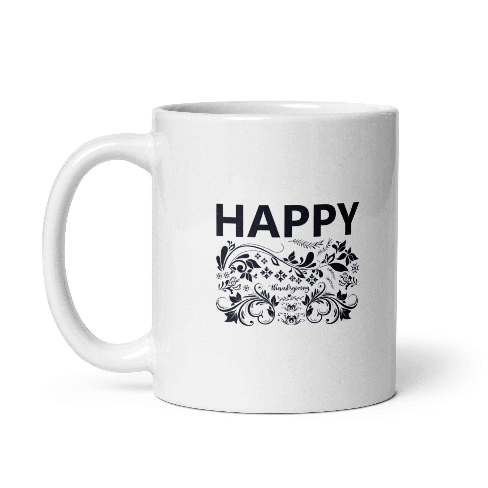 Happy Thanksgiving - White glossy mug