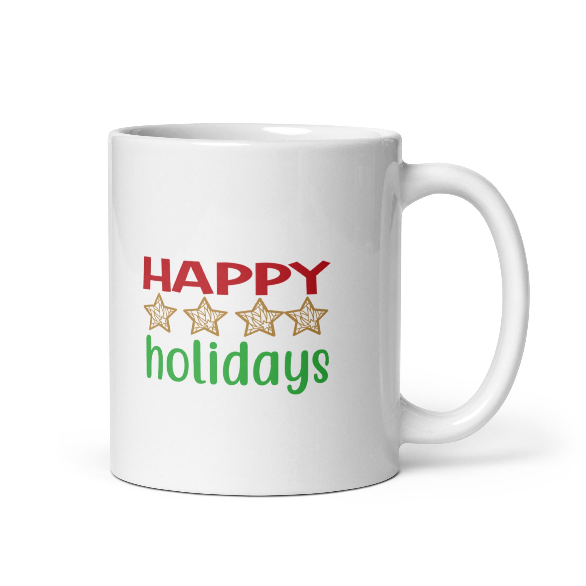 Happy Holidays - White glossy mug