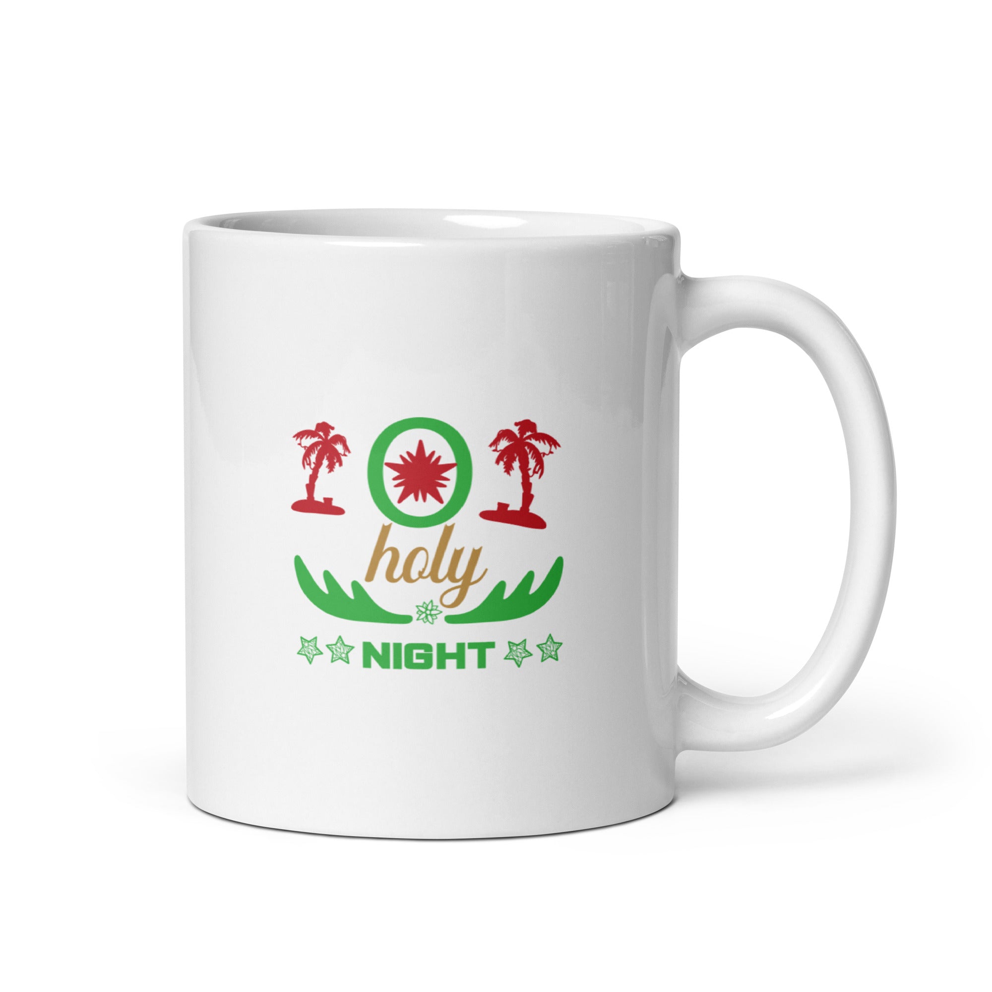 Holy Night - White glossy mug