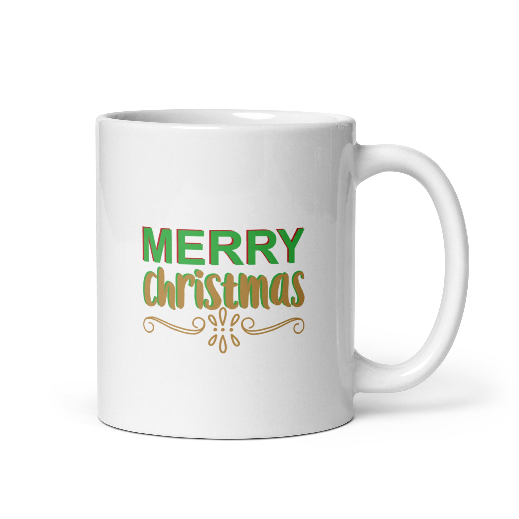 Merry Christmas - White glossy mug