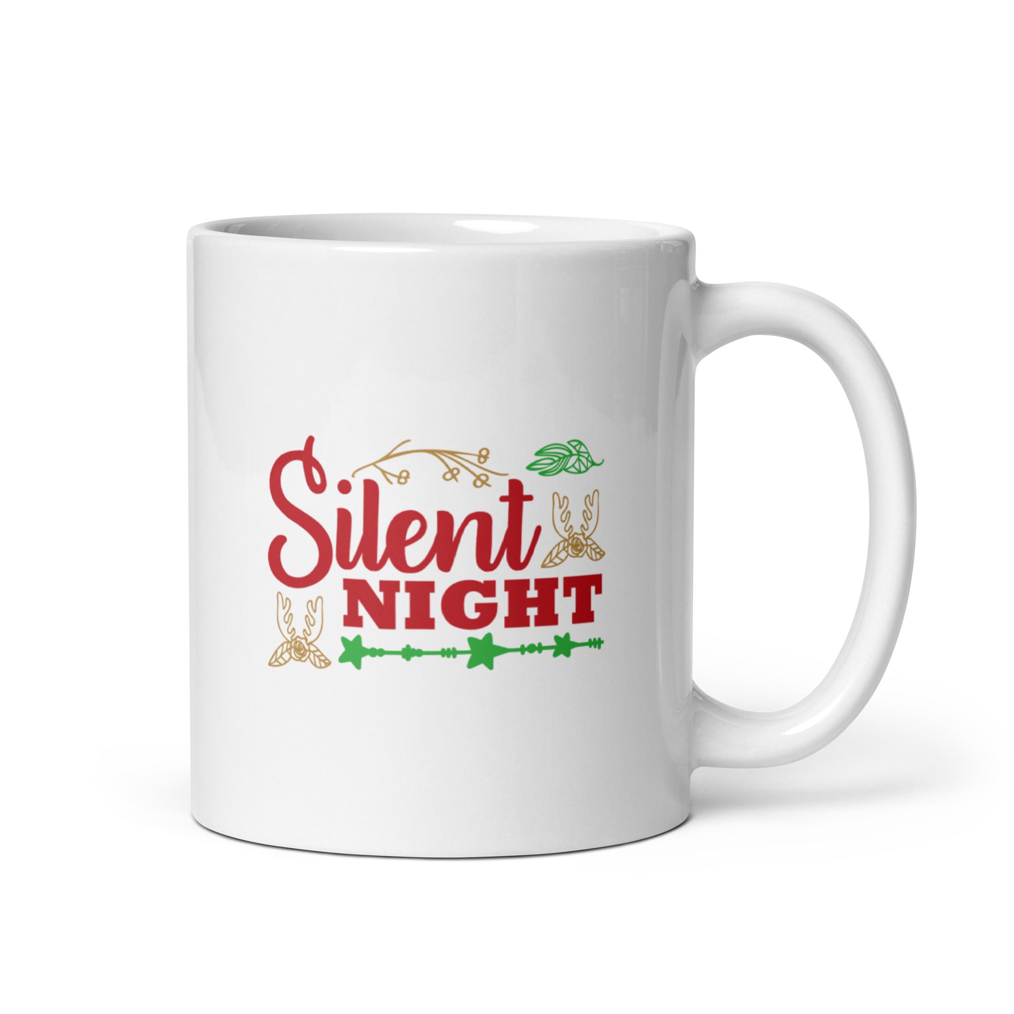Silent Night - White glossy mug