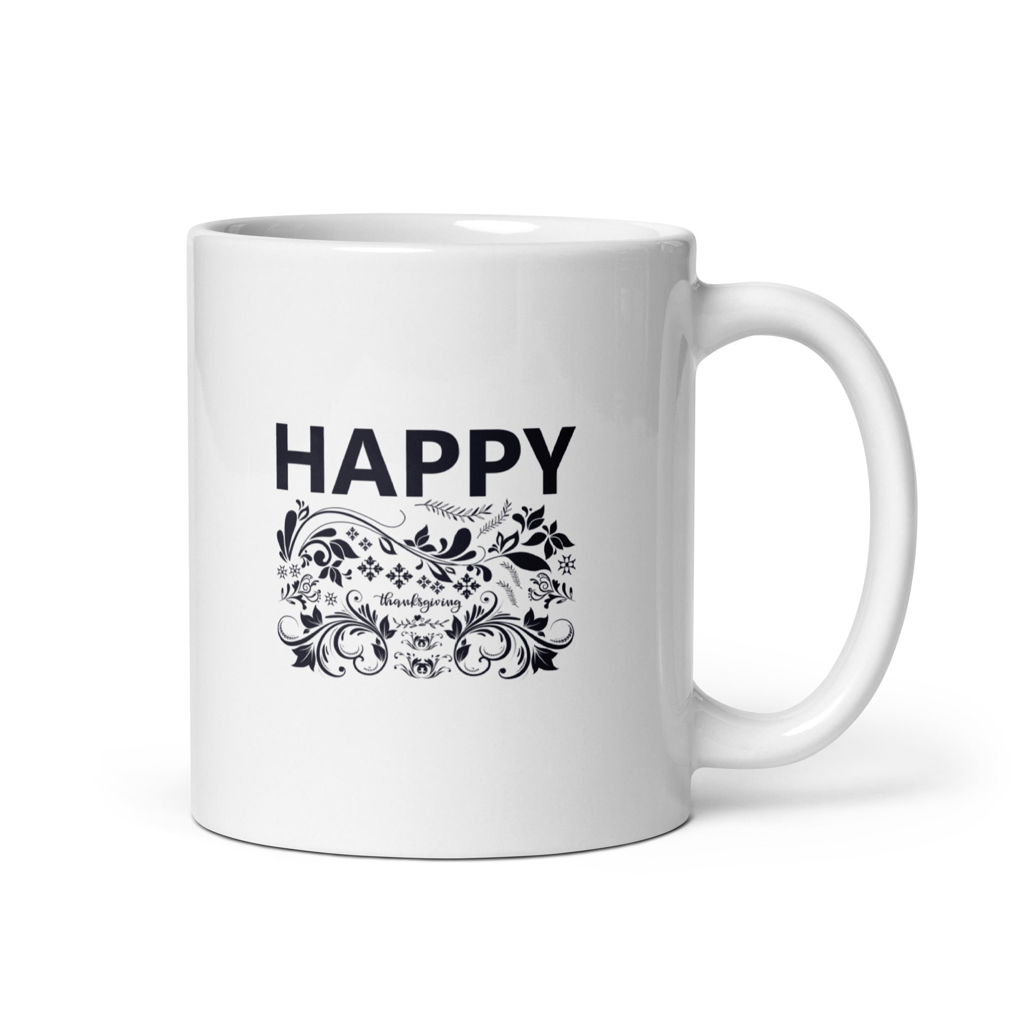 Happy Thanksgiving - White glossy mug