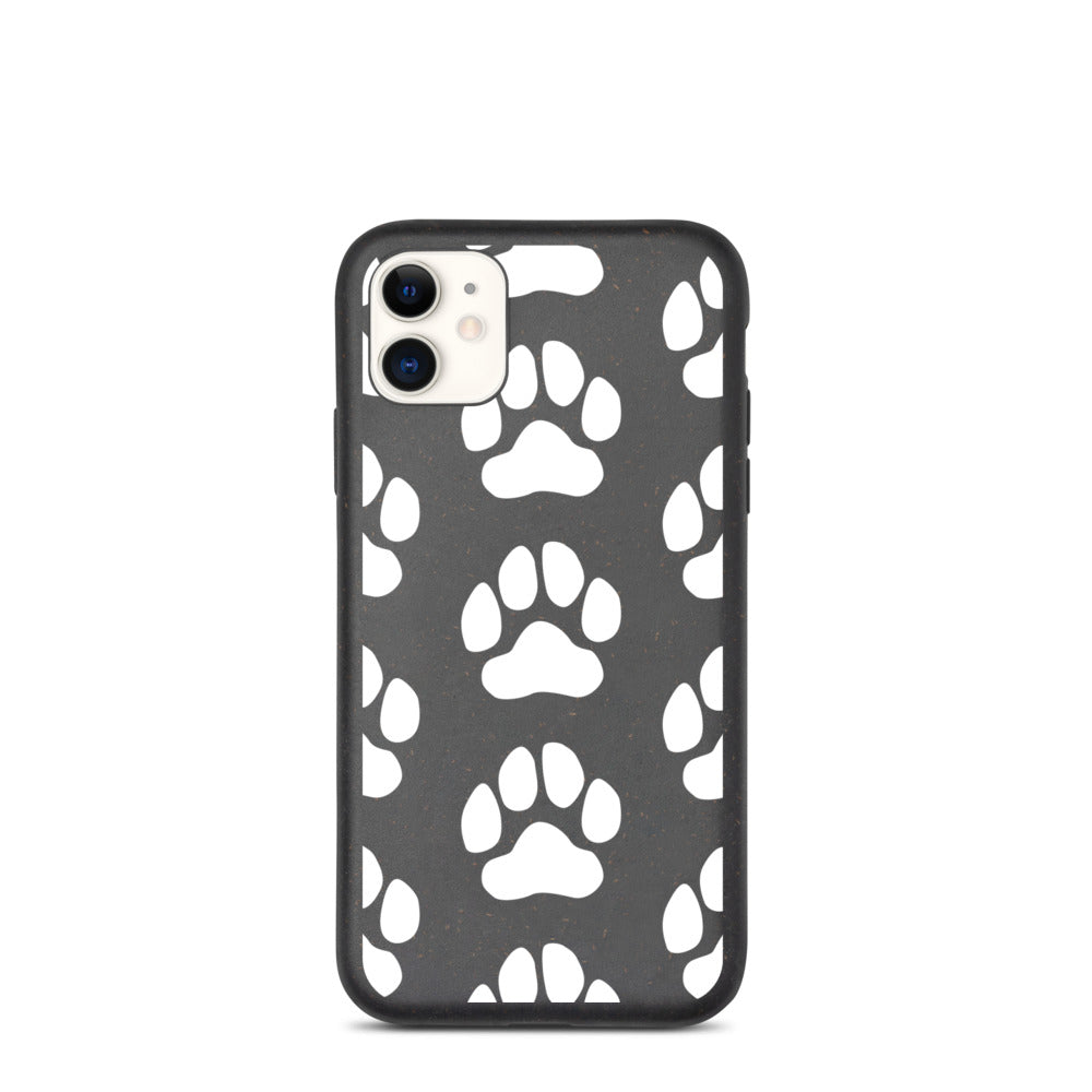 Paws White - Biodegradable Iphone case