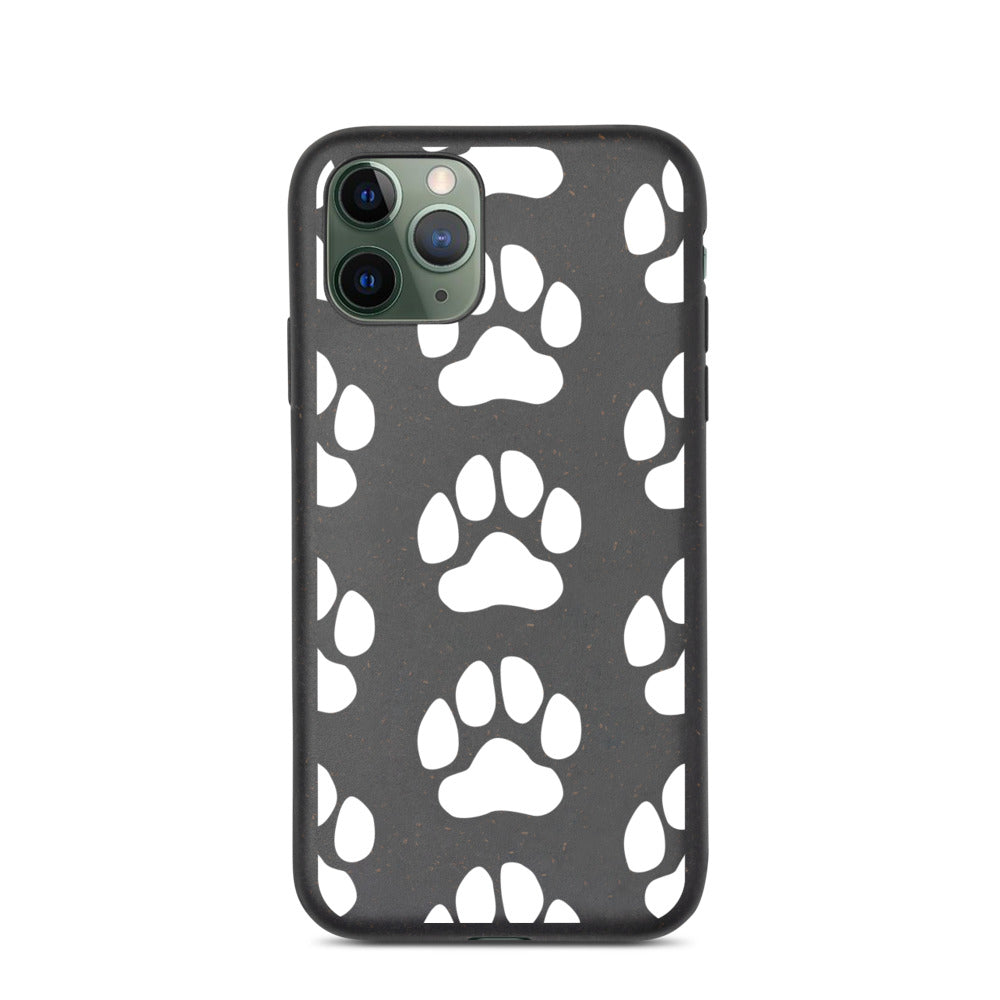 Paws White - Biodegradable Iphone case