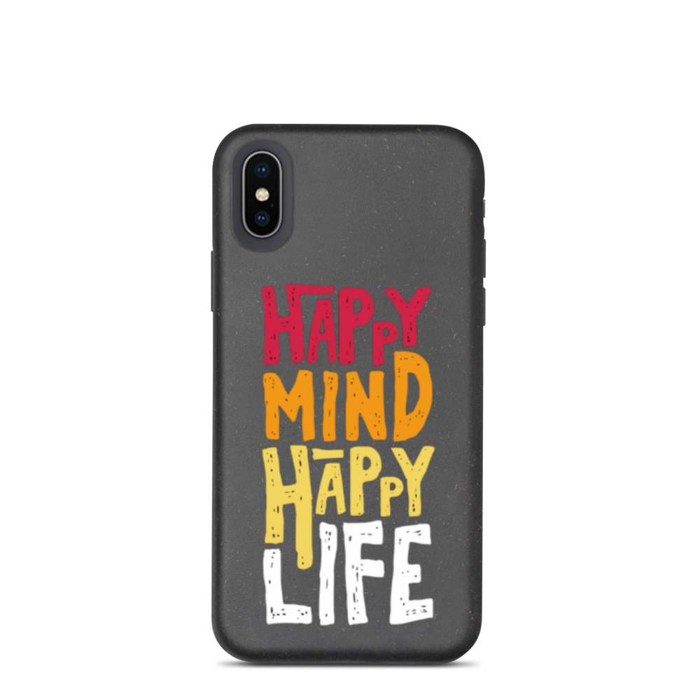 Happy Mind Happy Life - Biodegradable iPhone case