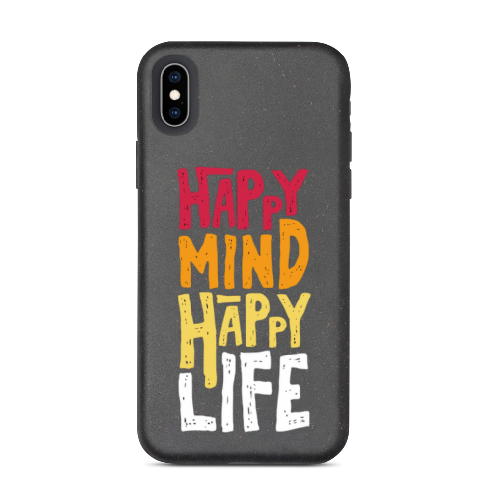 Happy Mind Happy Life - Biodegradable iPhone case