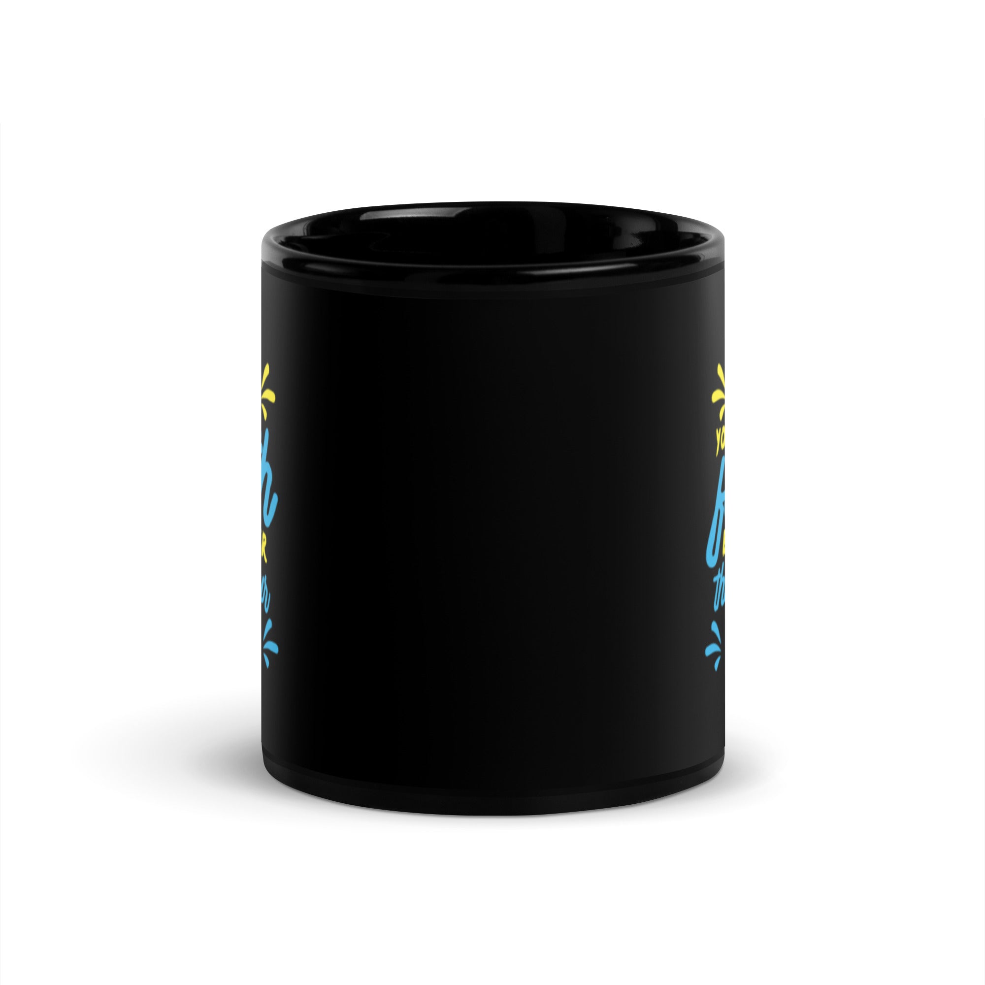 Let Your Faith Be Bigger Than Your Fear - Black Glossy Mug