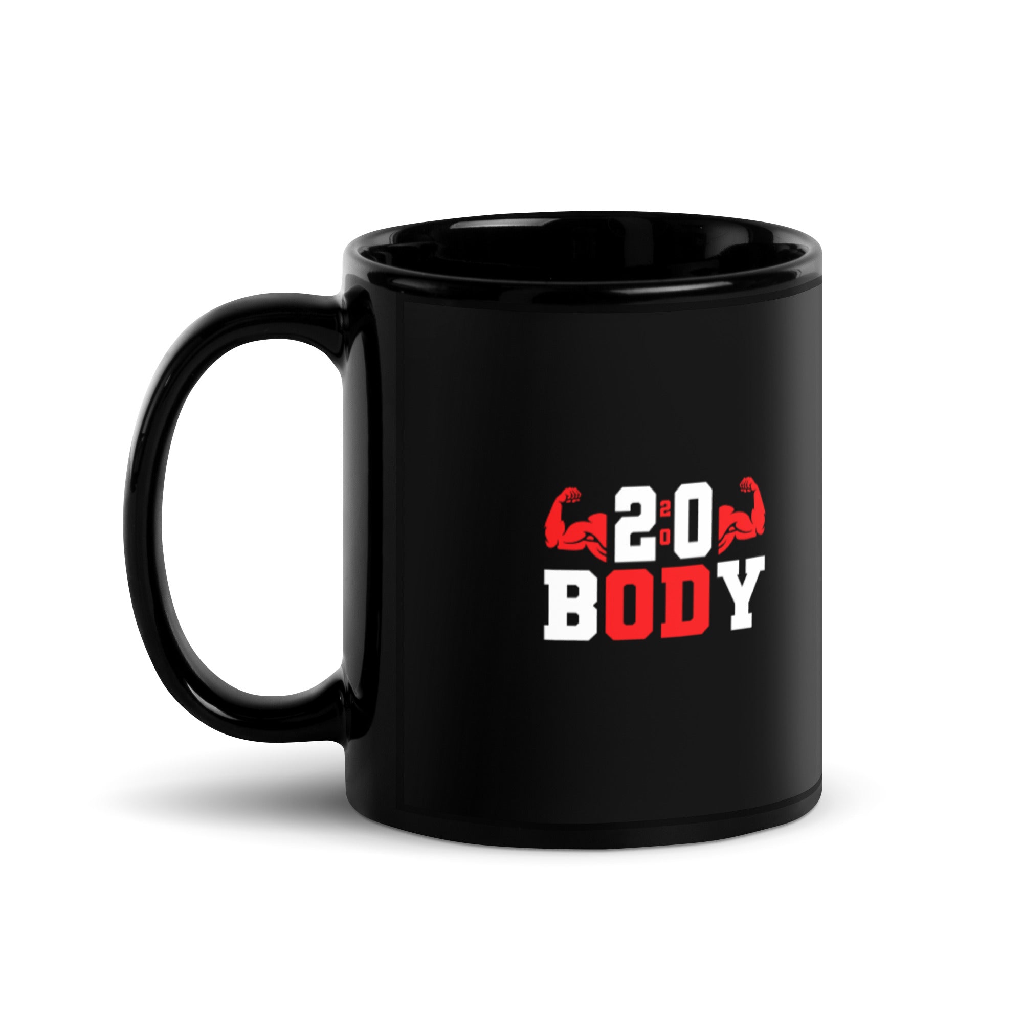 2:0 Body - Black Glossy Mug
