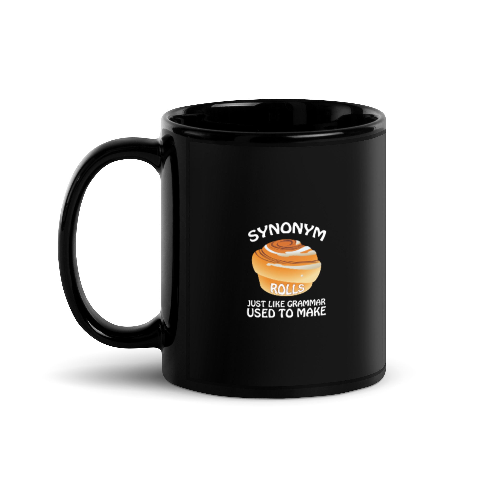 Synonym Rolls - Black Glossy Mug