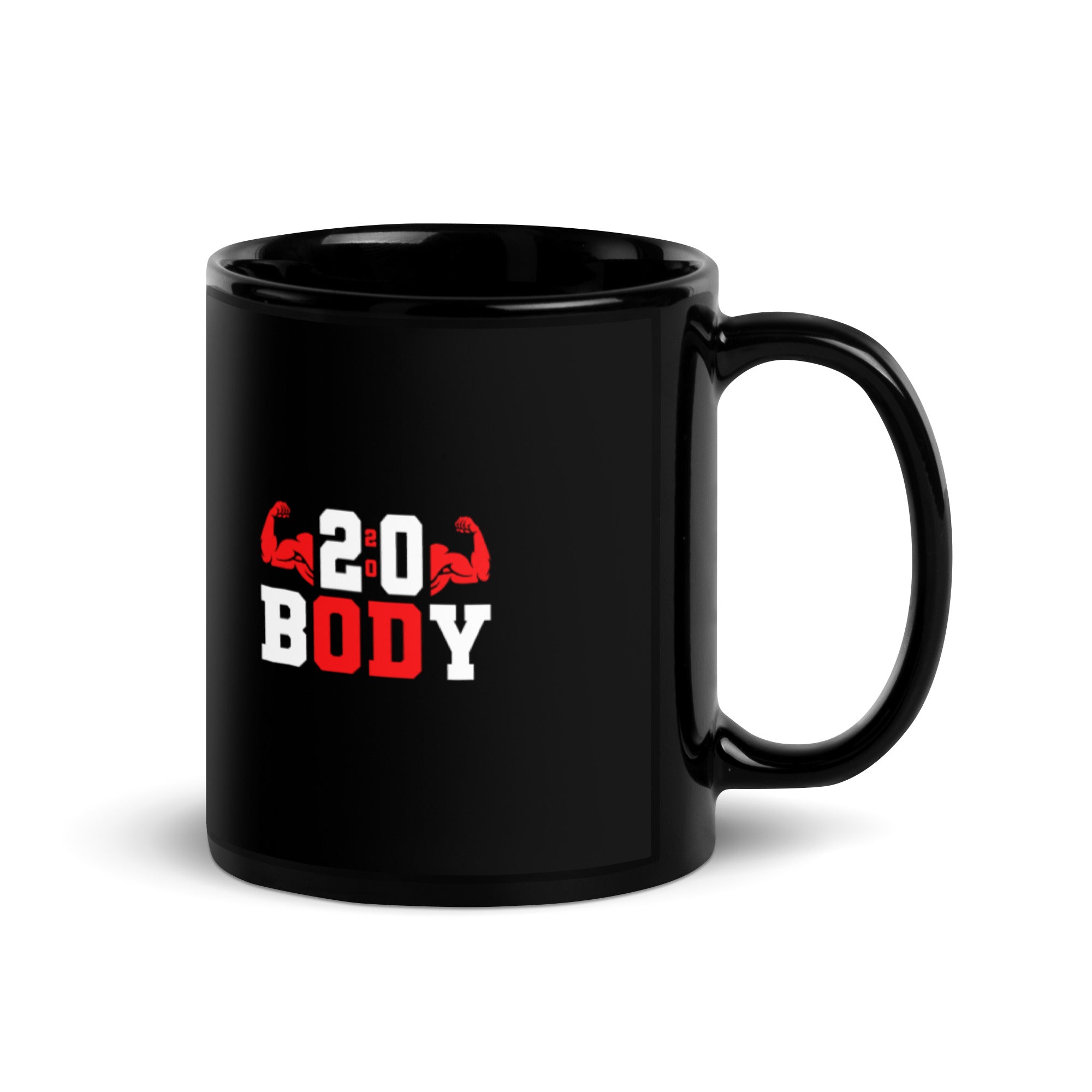 2:0 Body - Black Glossy Mug