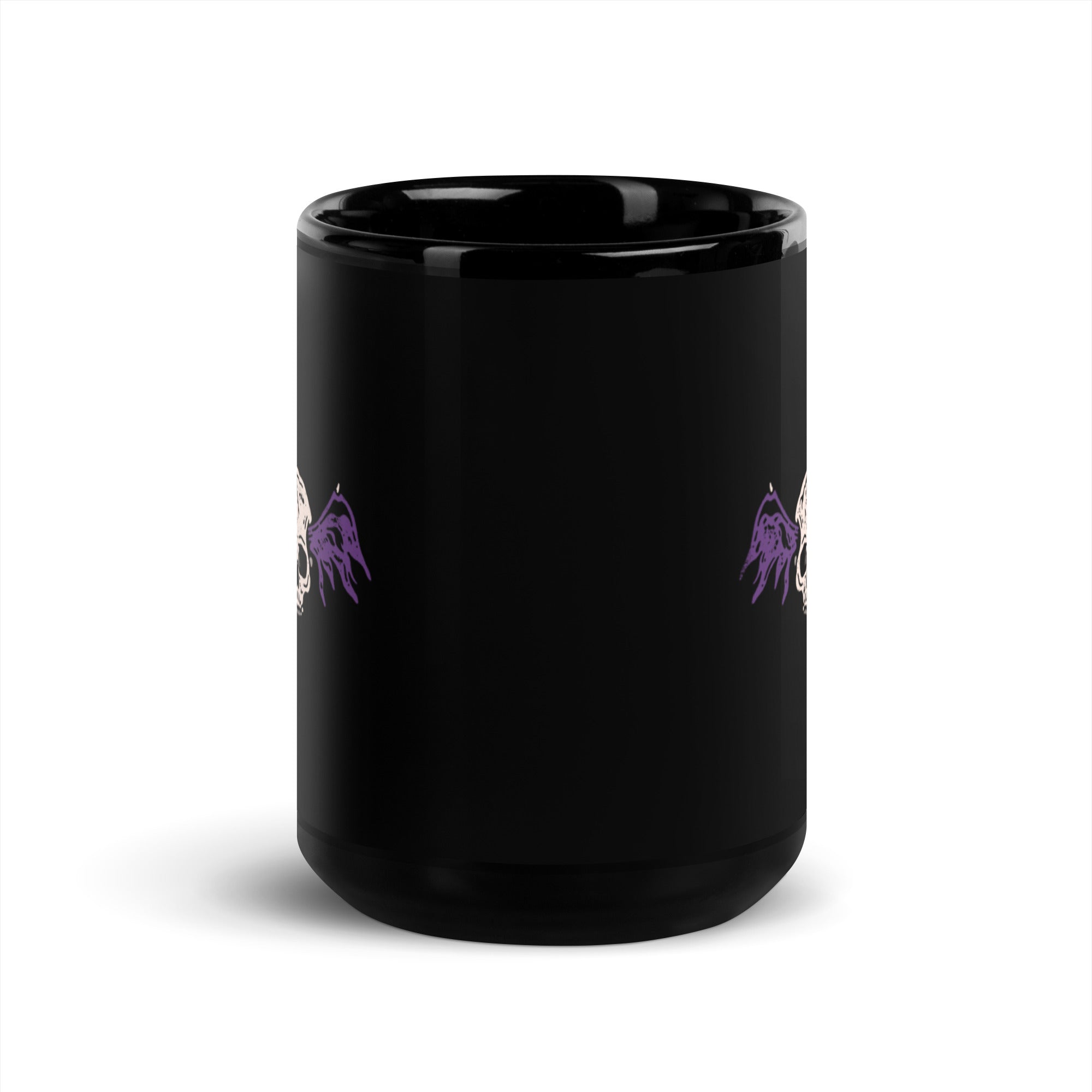 Winged Bat - Black Glossy Mug