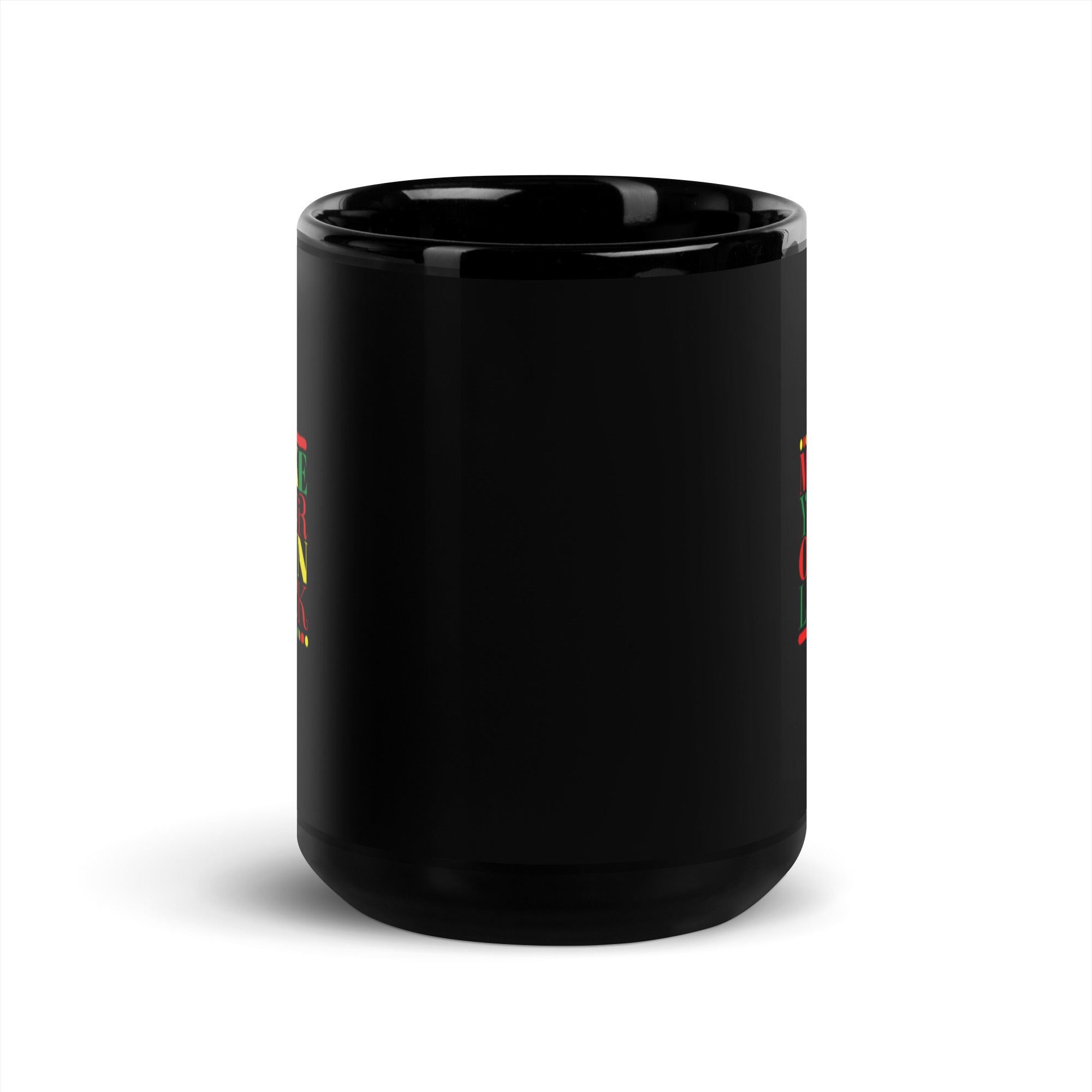 Make Your Own Luck - Black Glossy Mug