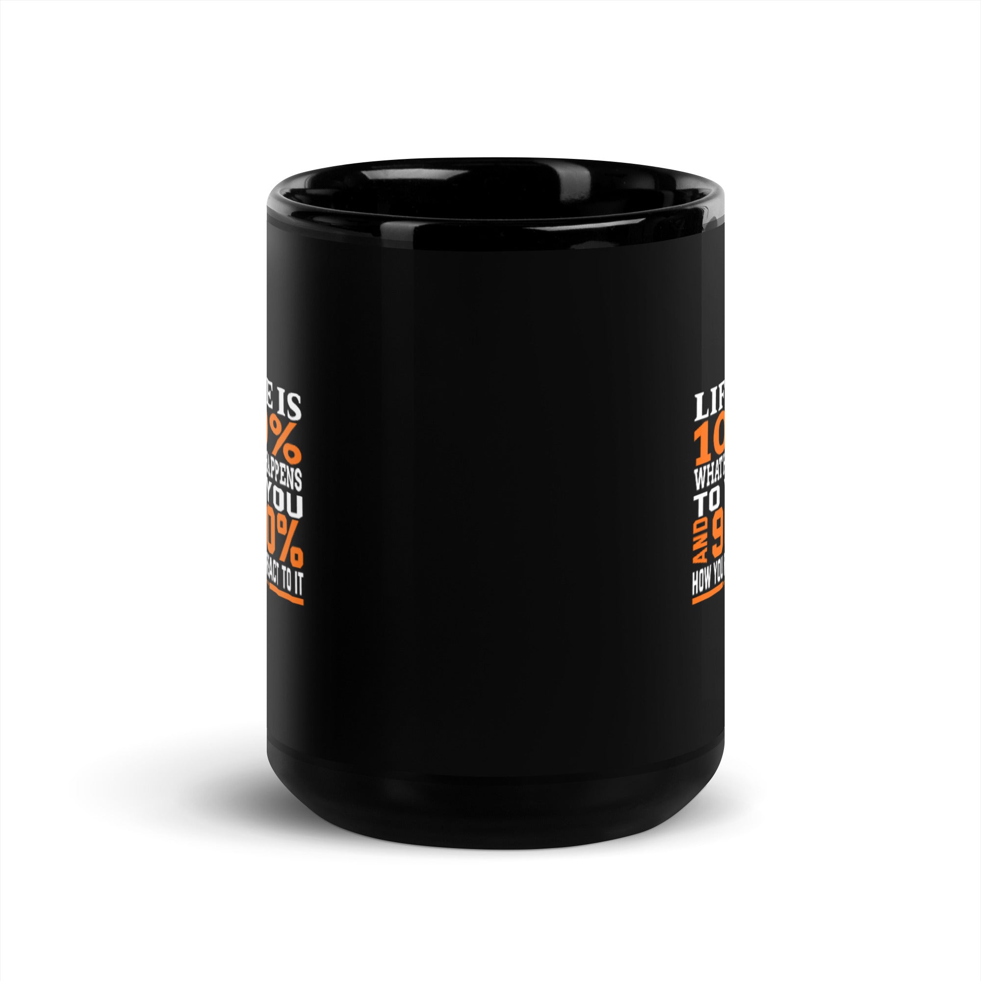 Life - Black Glossy Mug