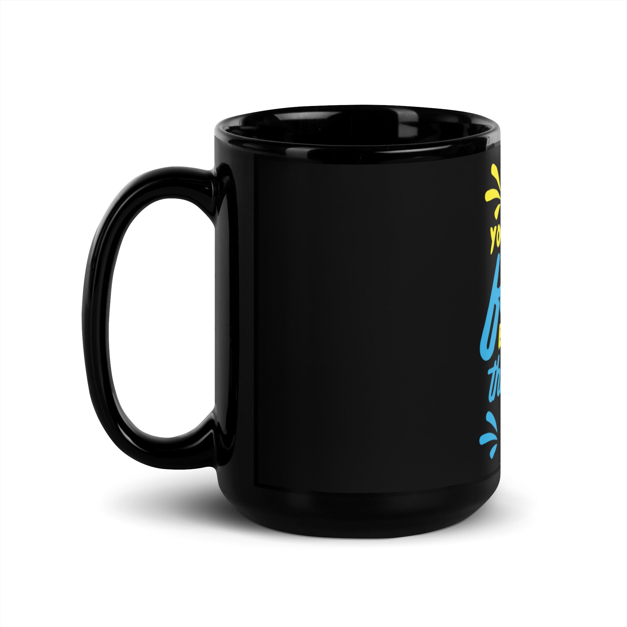 Let Your Faith Be Bigger Than Your Fear - Black Glossy Mug