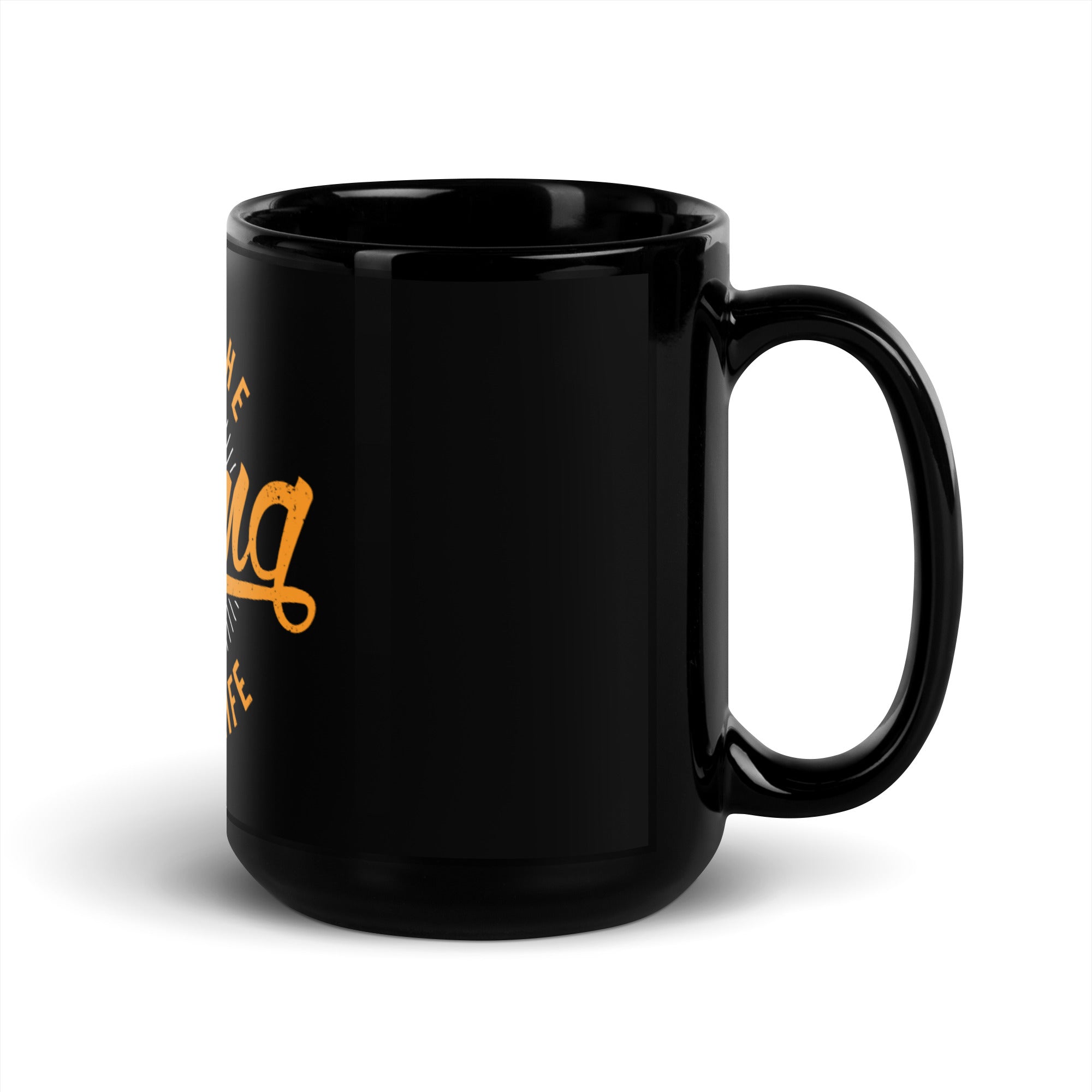 Trust The Timing Of Your Life - Black Glossy Mug