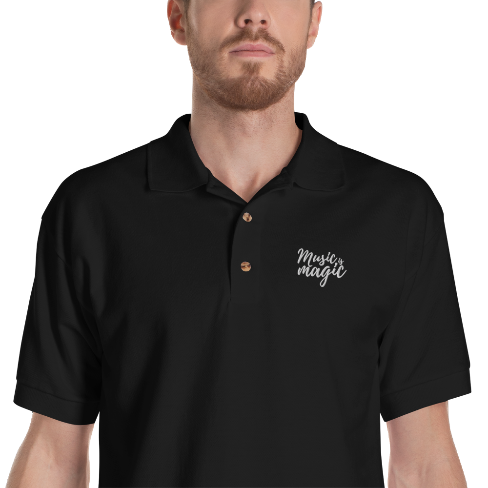Music is Magic - Embroidered Polo Shirt