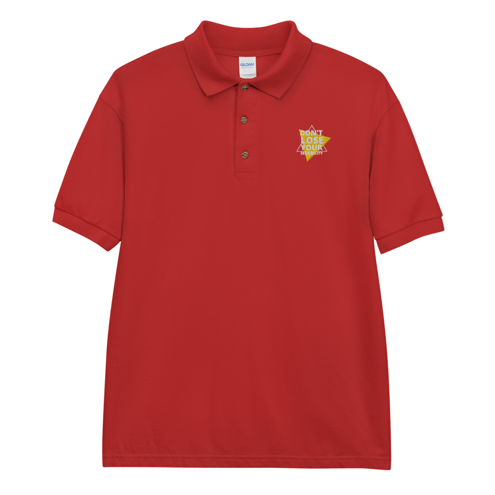 Don't Lose Your Sensibility - Embroidered Polo Shirt