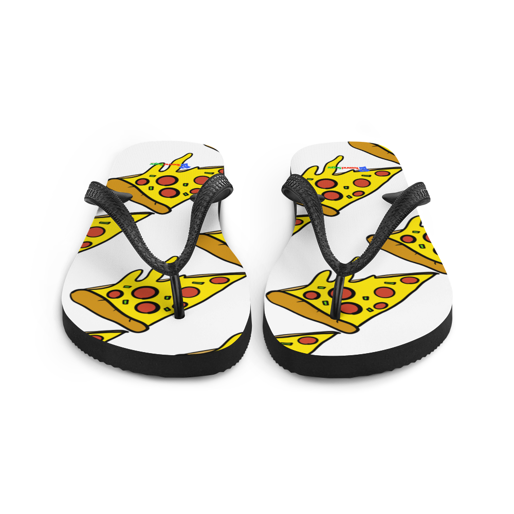 Pizza! WHITE - Flip-Flops
