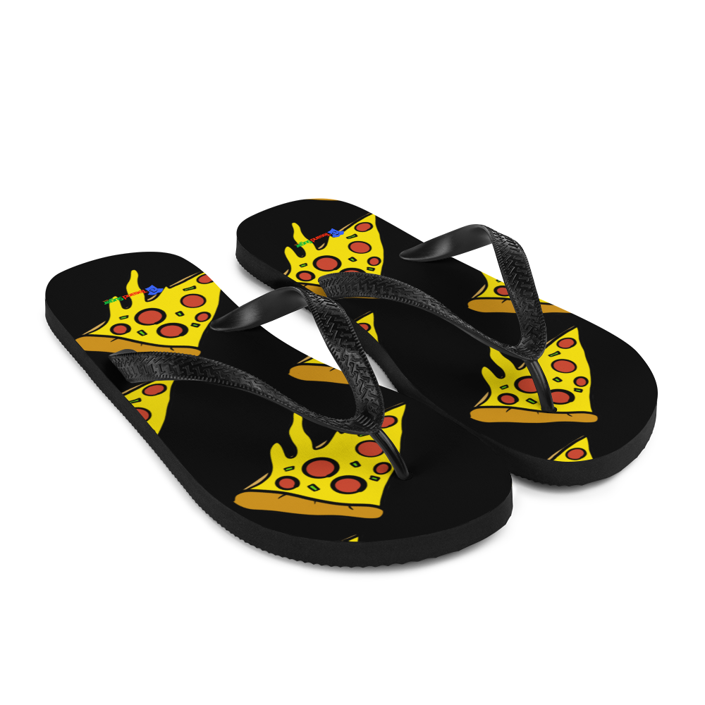 Pizza BLACK - Flip-Flops