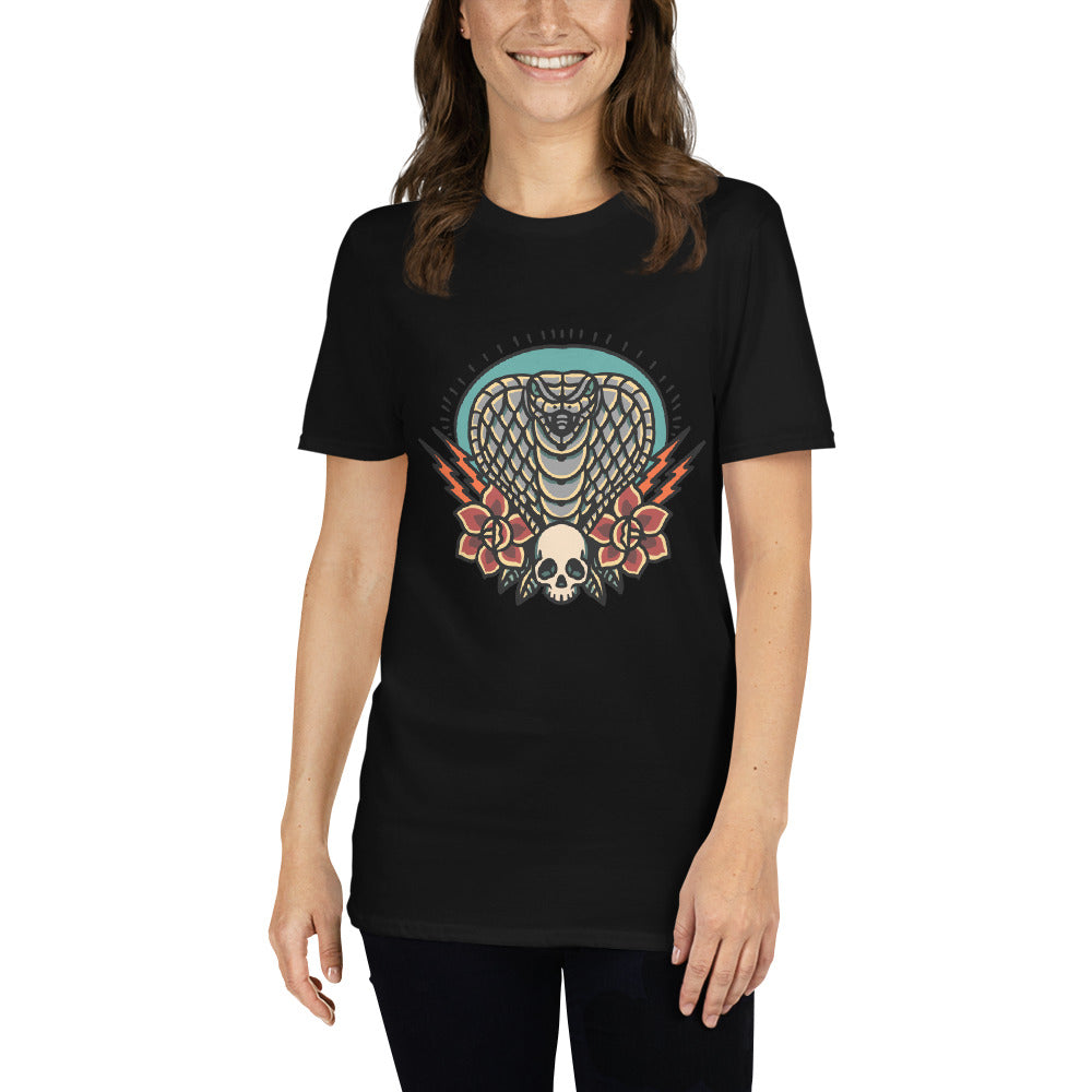 Cobra And Roses - Short-Sleeve Unisex T-Shirt