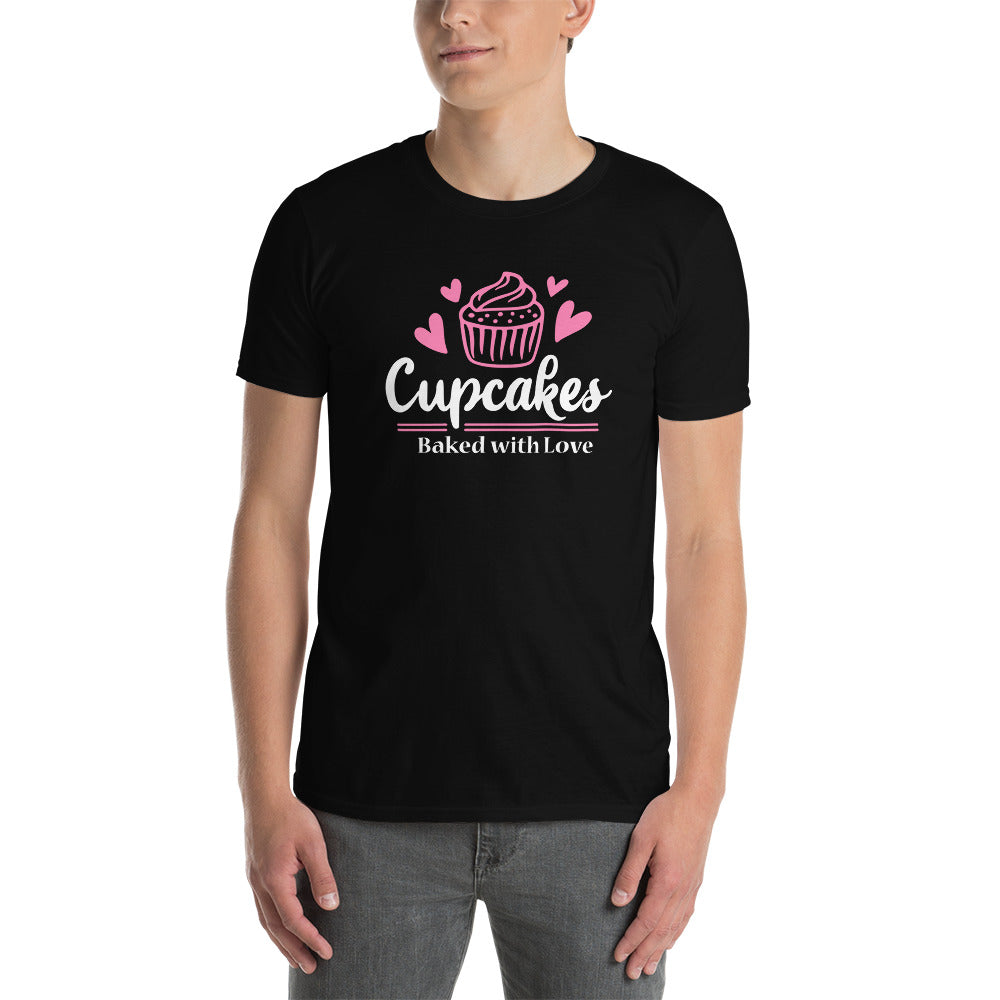 Cupcakes Baked With Love - Short-Sleeve Unisex T-Shirt