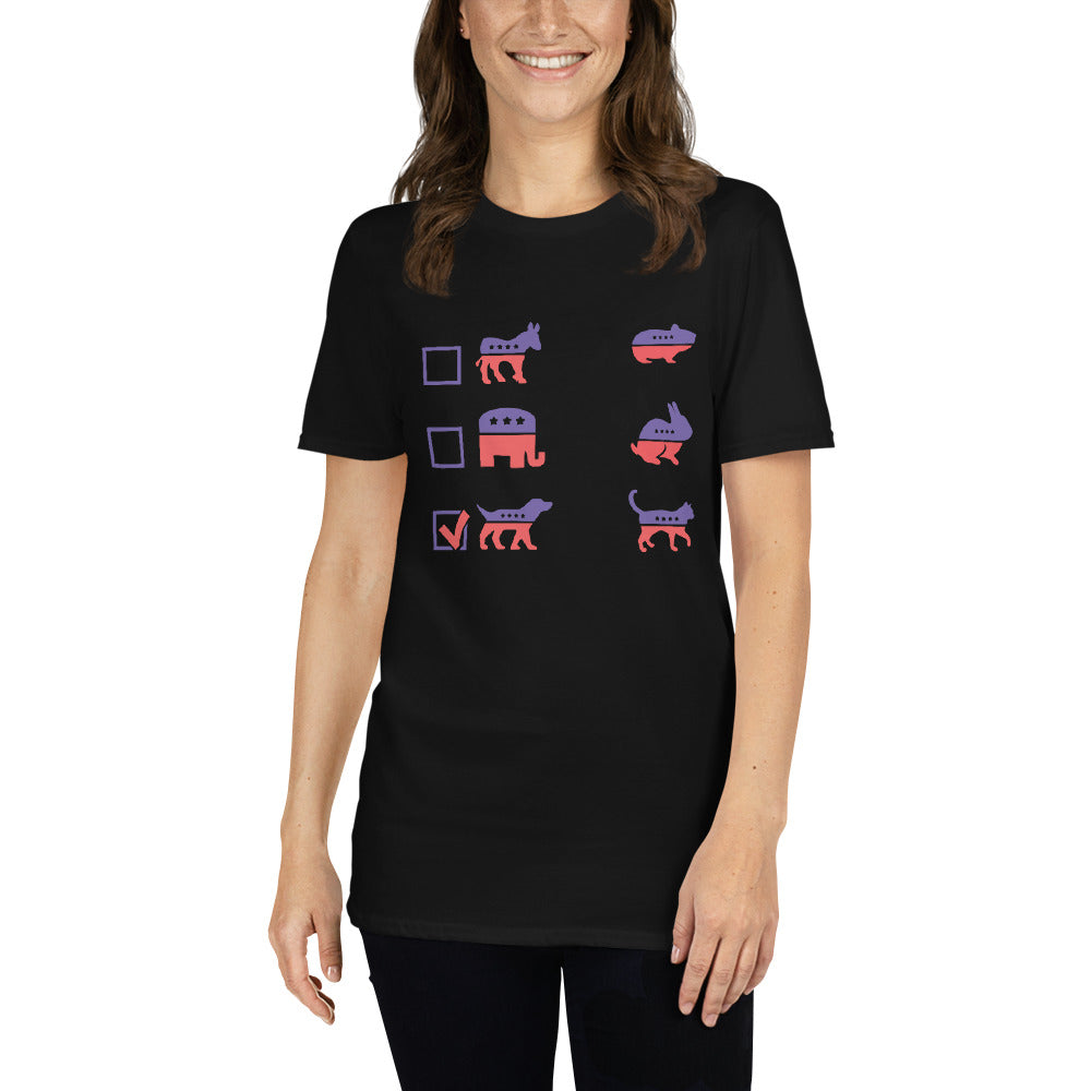 I Vote For - Short-Sleeve Unisex T-Shirt