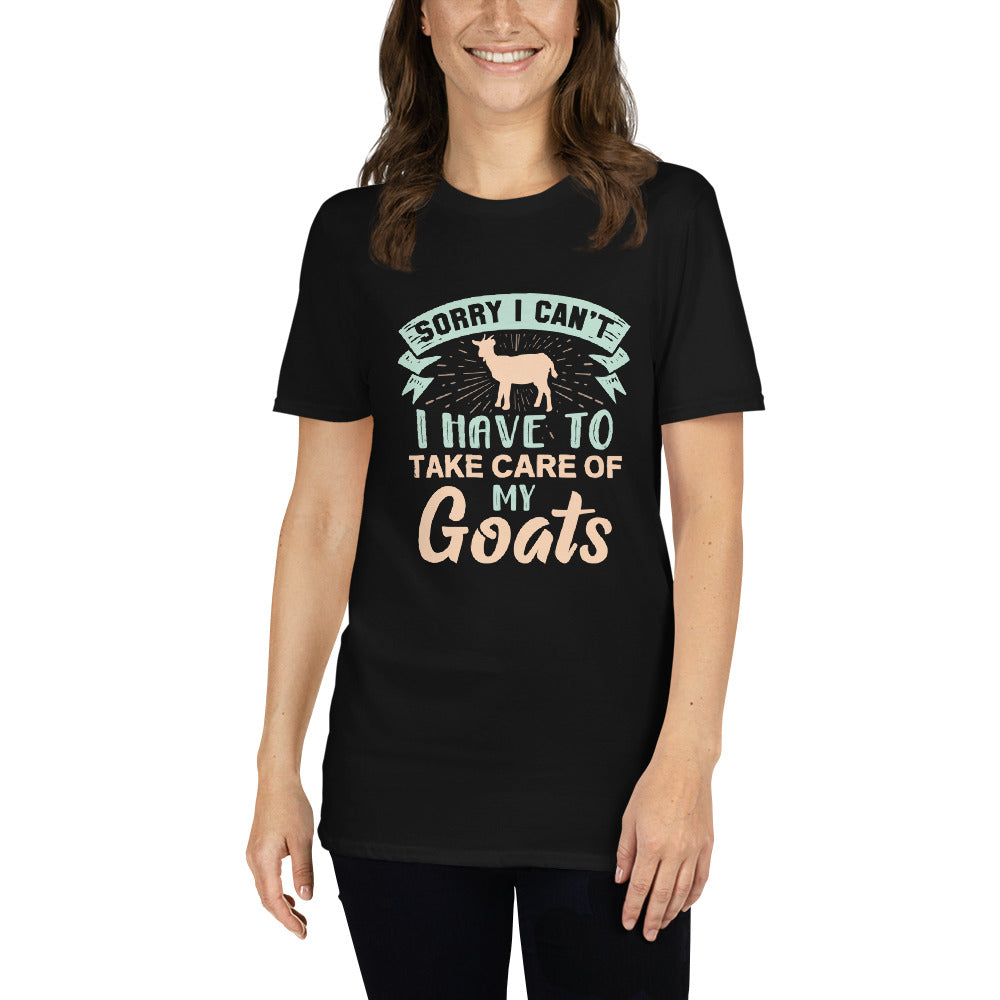 Funny Goat Mom - Short-Sleeve Unisex T-Shirt