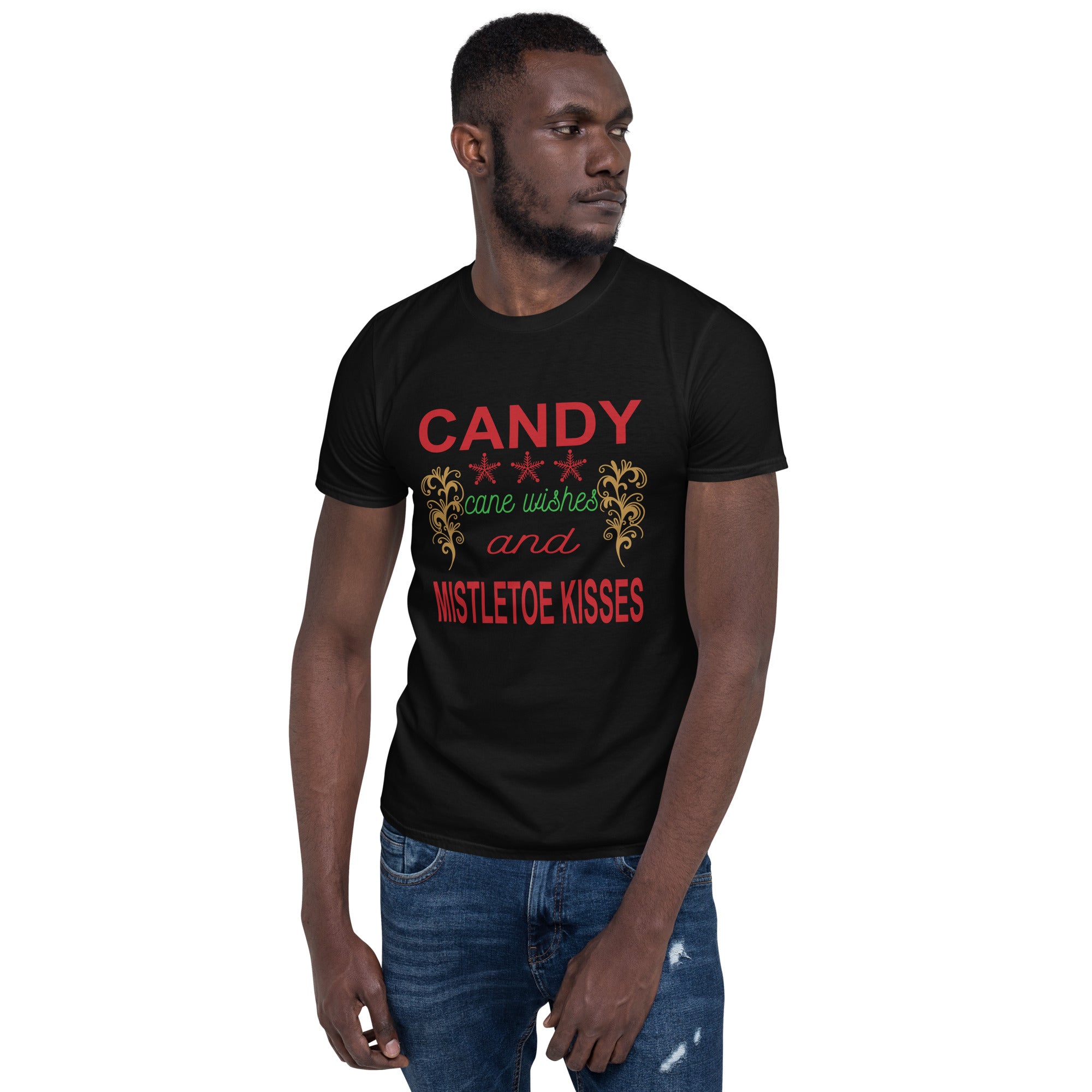 Candy Cane Wishes - Short-Sleeve Unisex T-Shirt