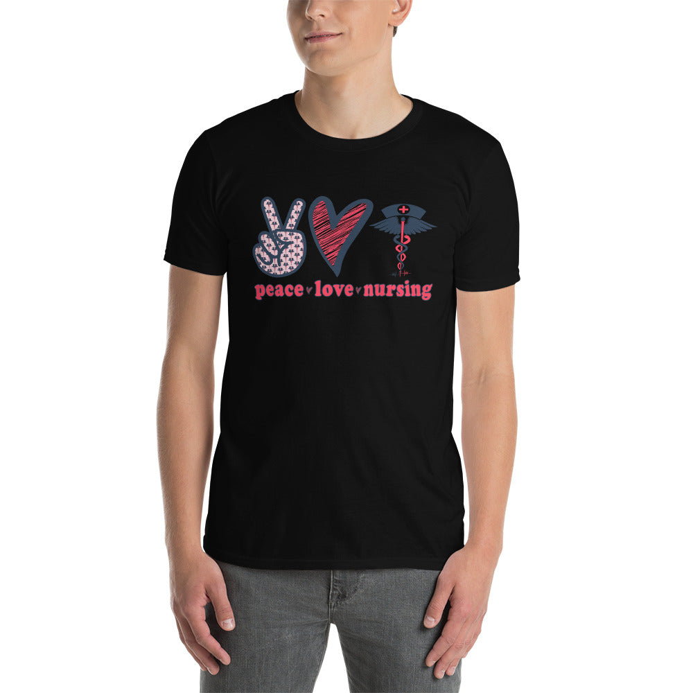 Peace Love Nursing - Short-Sleeve Unisex T-Shirt