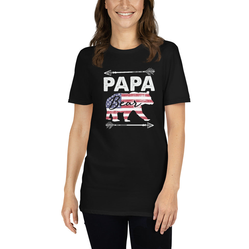 Papa Bear - Short-Sleeve Unisex T-Shirt