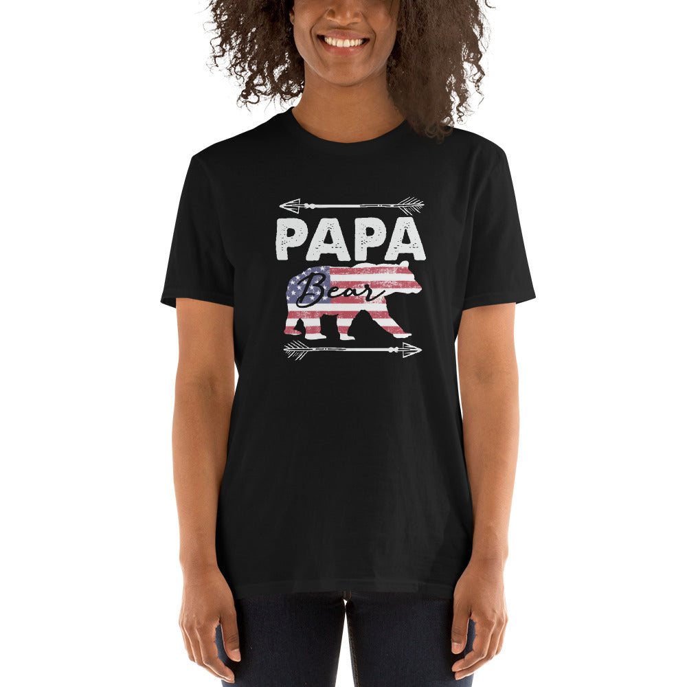 Papa Bear - Short-Sleeve Unisex T-Shirt