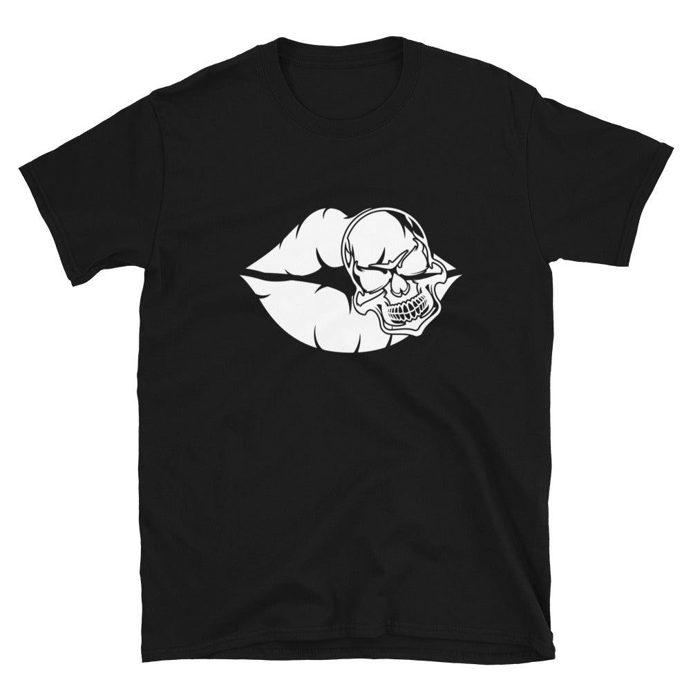 Lip Skull Kiss - Short-Sleeve Unisex T-Shirt