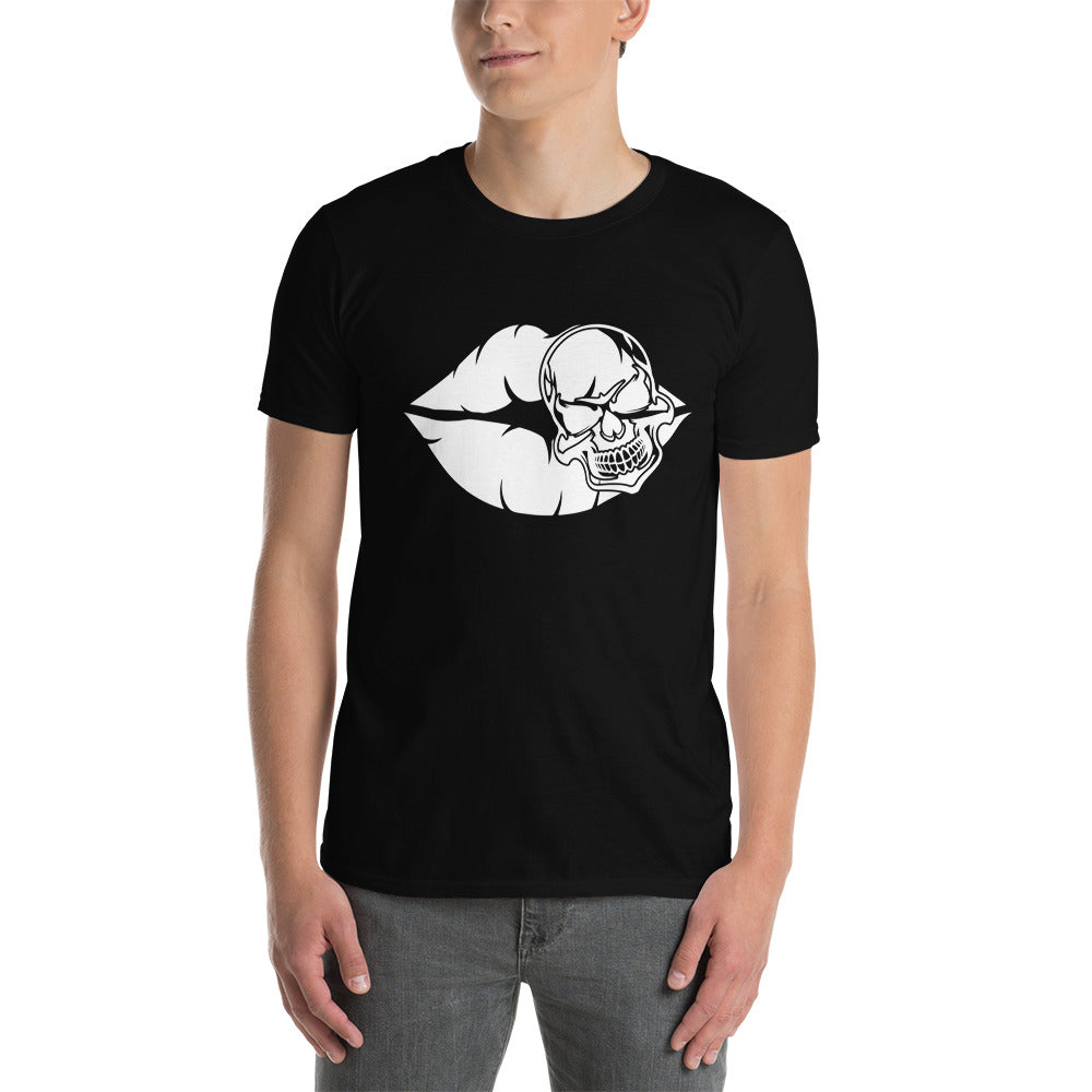 Lip Skull Kiss - Short-Sleeve Unisex T-Shirt