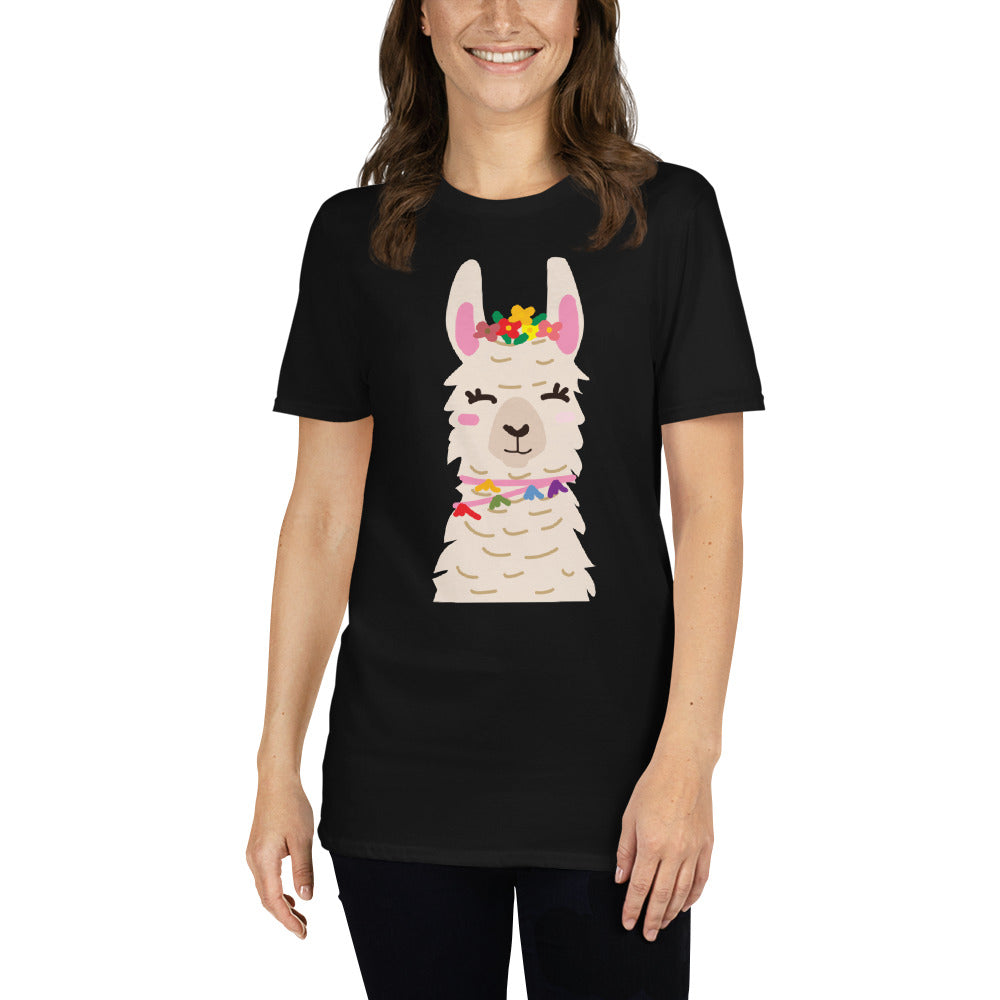 Floating Llama - Short-Sleeve Unisex T-Shirt