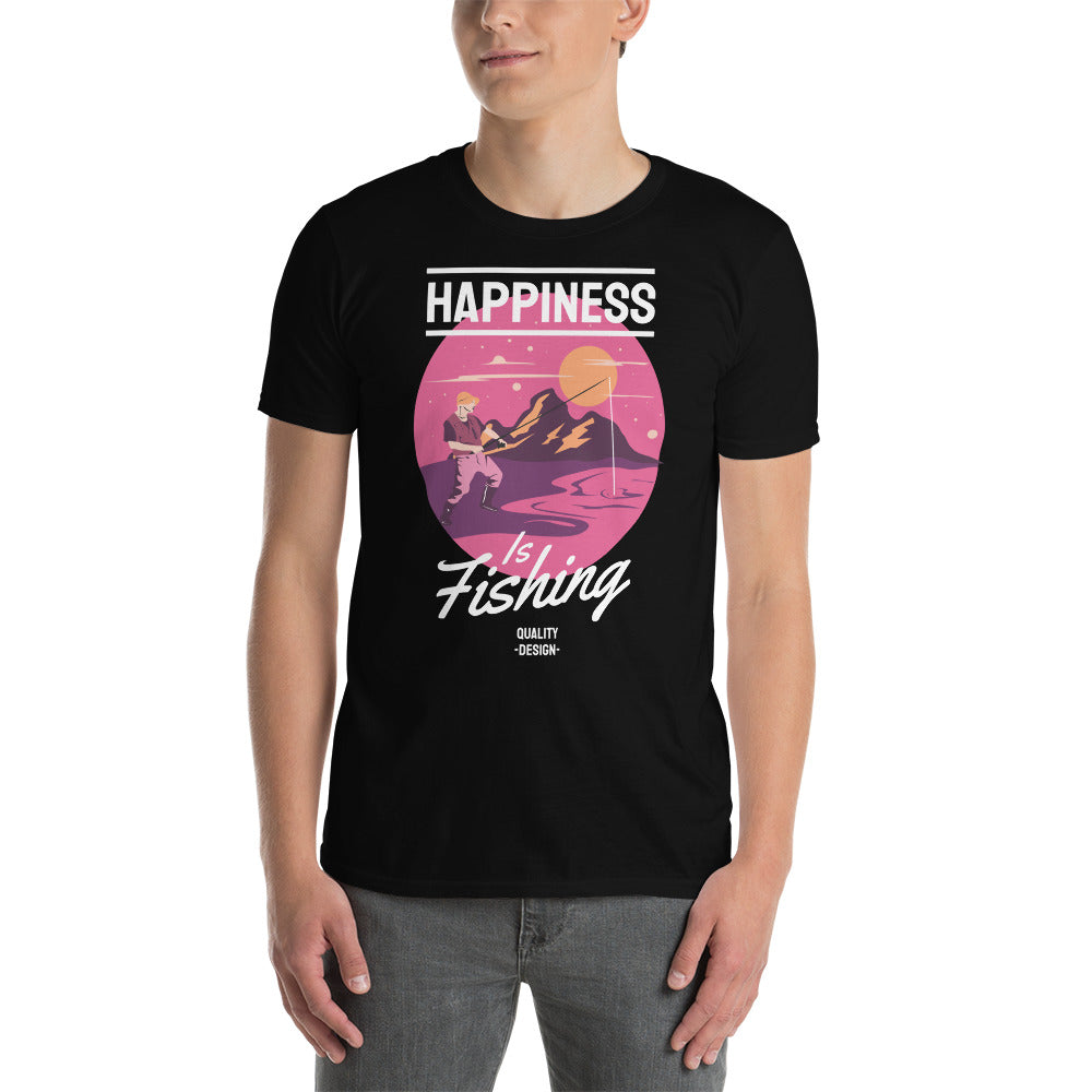 Happiness Is Fishing - Short-Sleeve Unisex T-Shirt