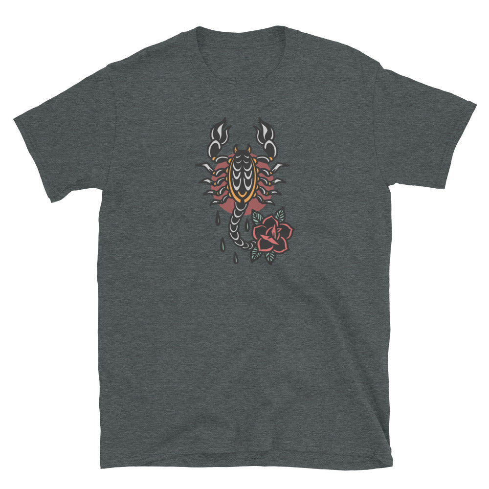 Scorpion Rose - Short-Sleeve Unisex T-Shirt