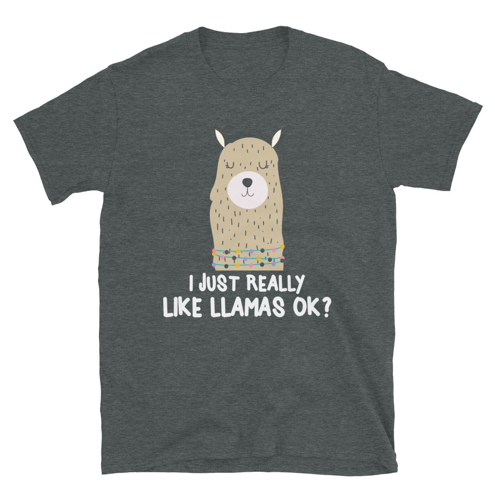 I Just Really Like Llamas - Short-Sleeve Unisex T-Shirt