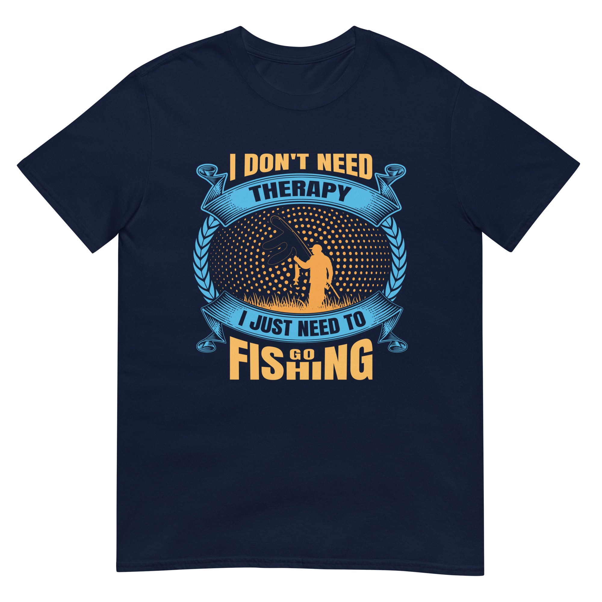 Fishing Therapy Short-Sleeve Unisex T-Shirt