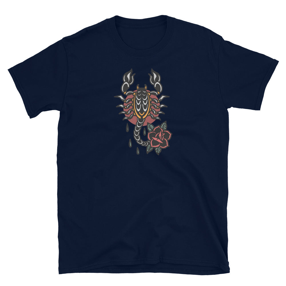 Scorpion Rose - Short-Sleeve Unisex T-Shirt