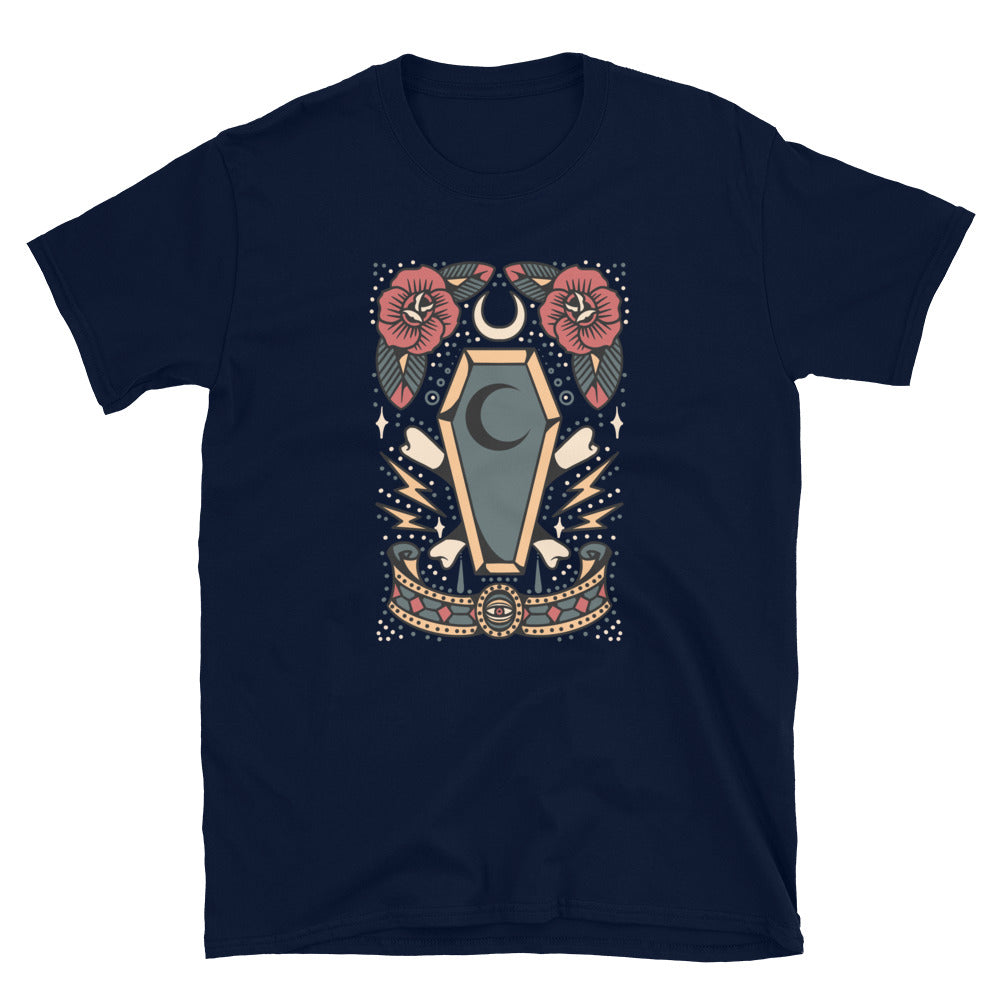 Coffin Rose - Short-Sleeve Unisex T-Shirt