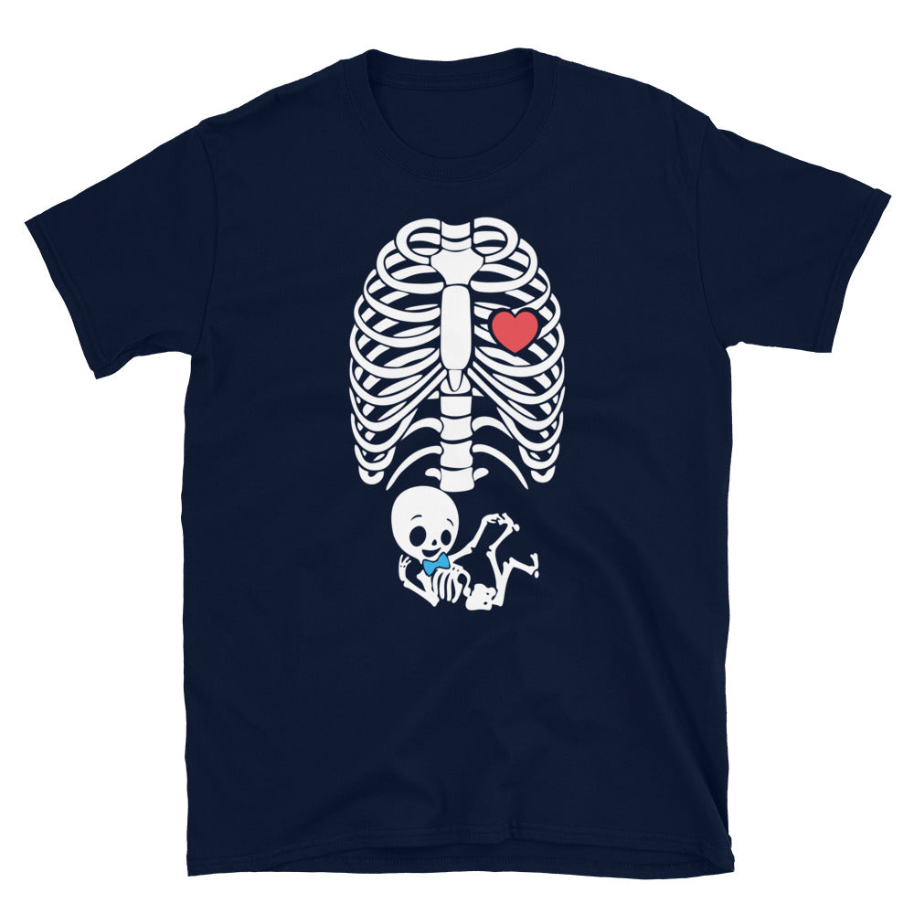 Boy Skeleton Pregnancy -  Short-Sleeve Unisex T-Shirt