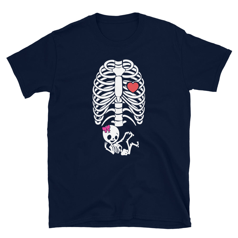 Girl Skeleton Pregnancy - Short-Sleeve Unisex T-Shirt