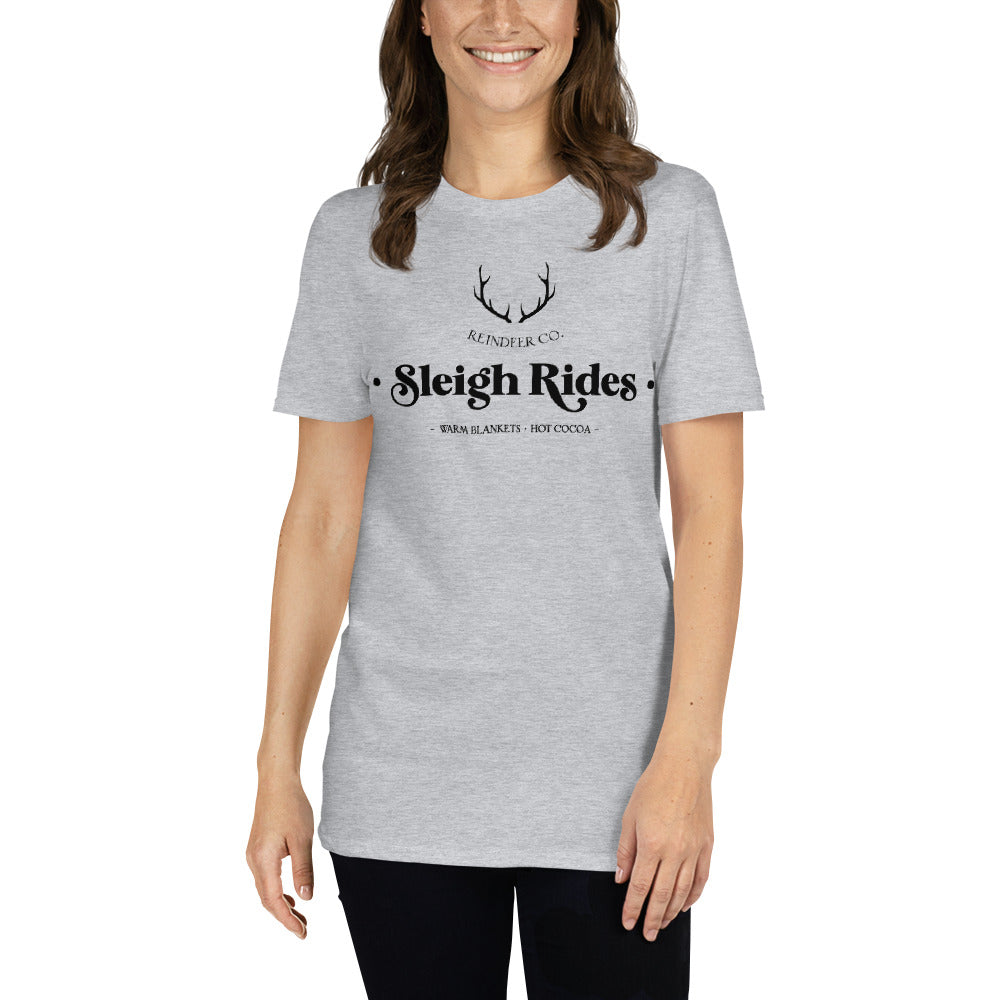 Reindeer Sleigh Rides - Short-Sleeve Unisex T-Shirt