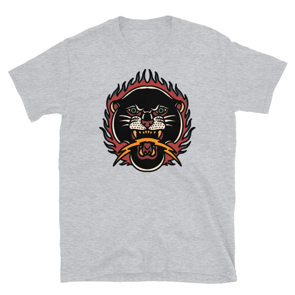 Burning Panther - Short-Sleeve Unisex T-Shirt